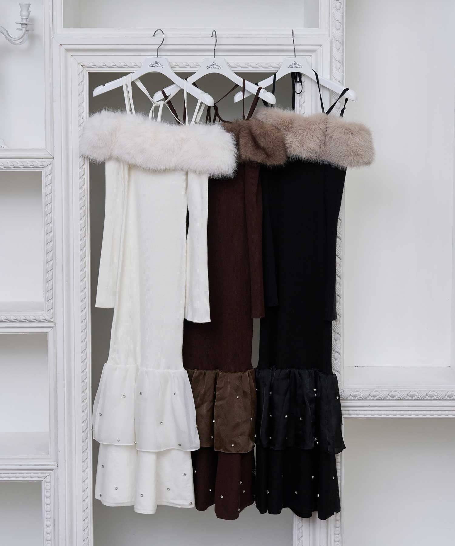 Belle Charme(ベルシャルム) Lady Fur Mermaid Knit Onepiece