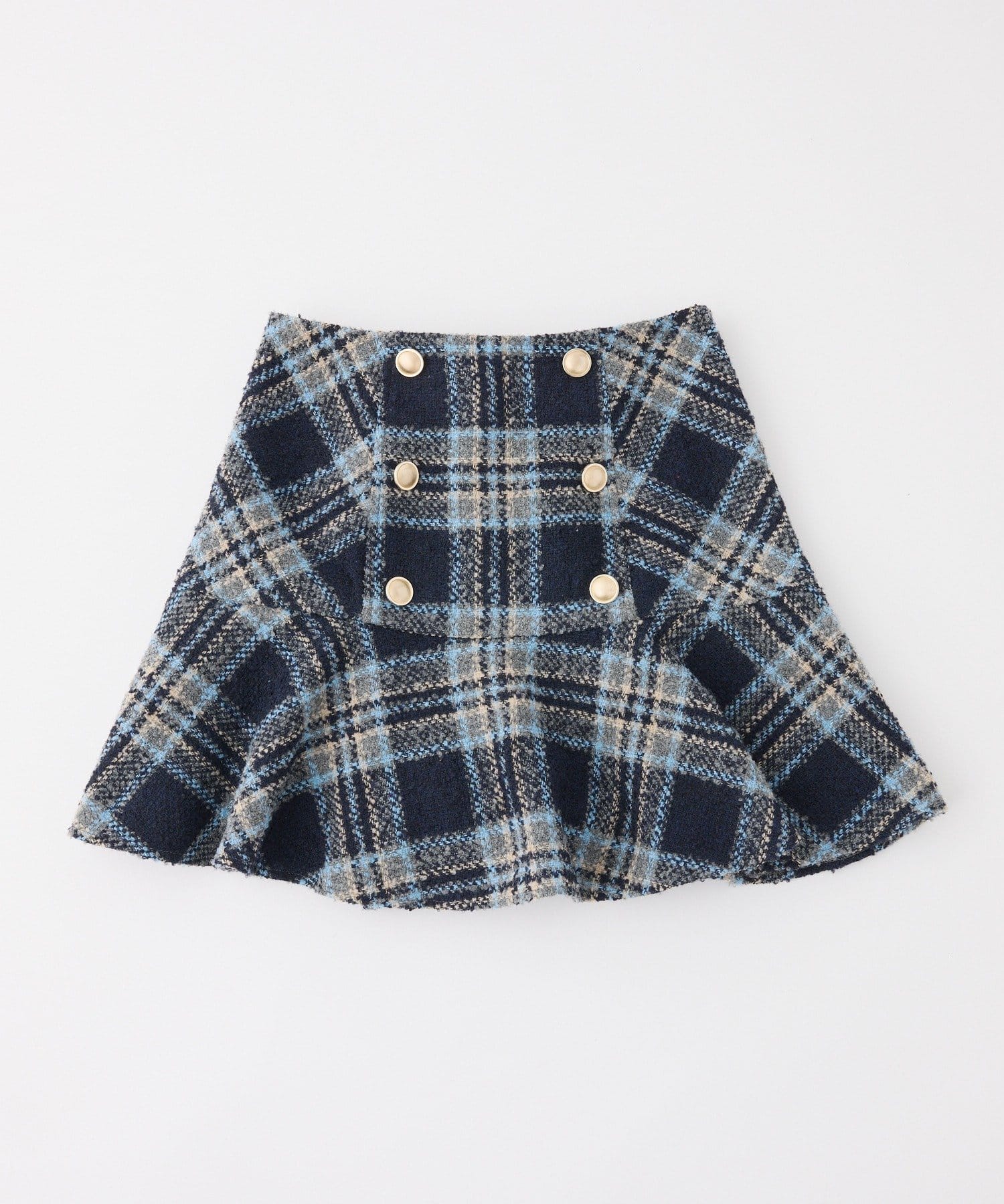 one after another NICE CLAUP(ワンアフターアナザー ナイスクラップ) 【SMサイズ展開】ダブルボタンミニスカート
