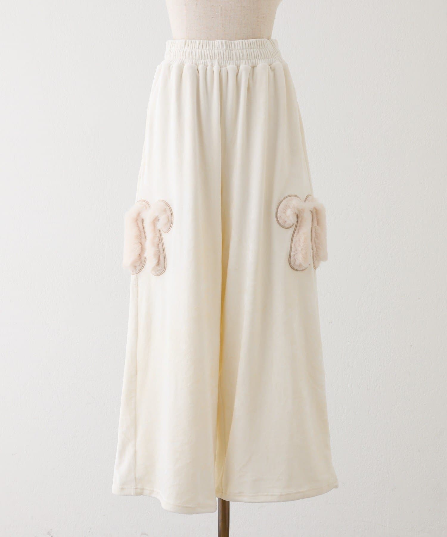 one after another NICE CLAUP(ワンアフターアナザー ナイスクラップ) 【セットアップ可能/SMサイズ展開】ロゴカットパンツ