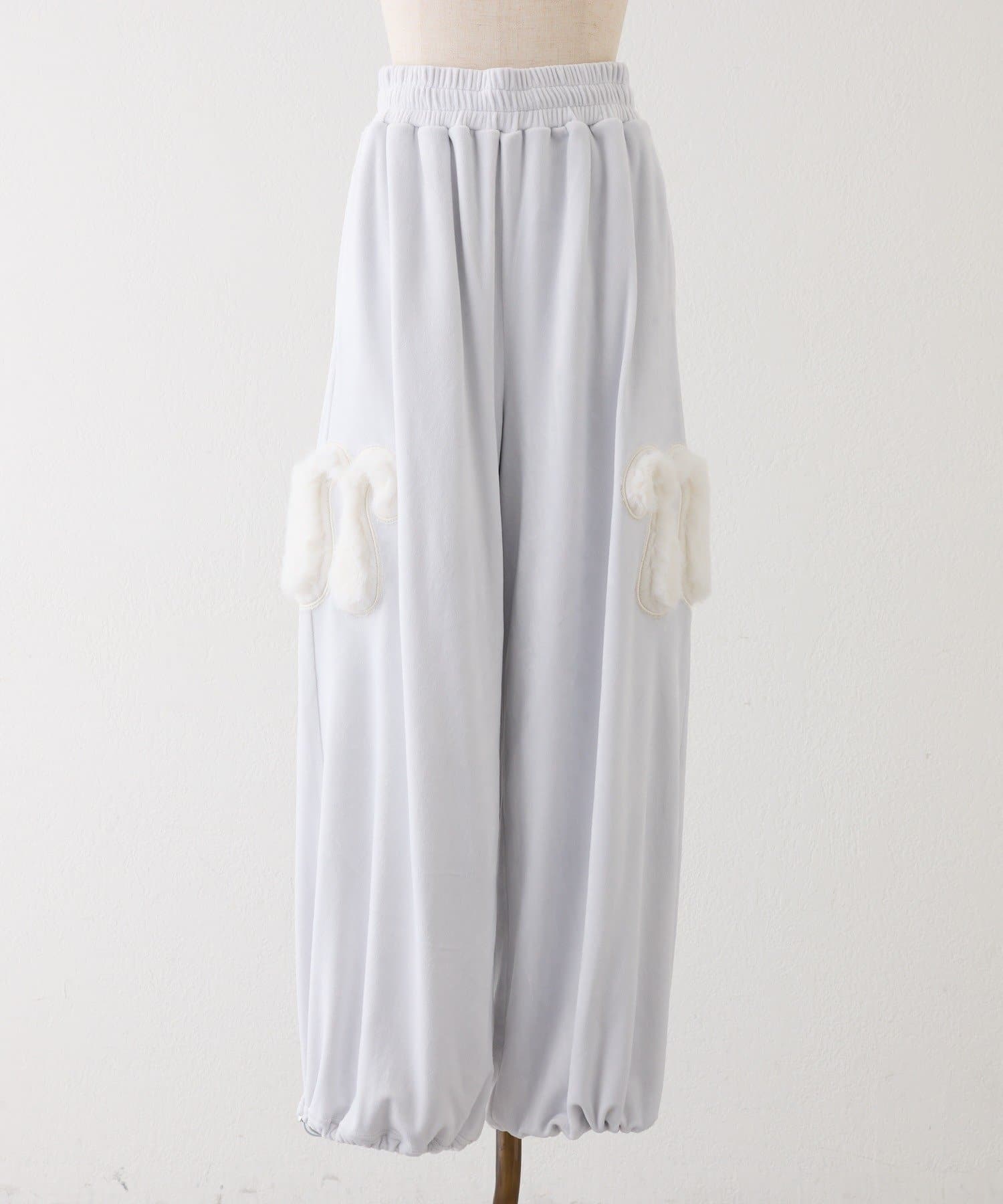 one after another NICE CLAUP(ワンアフターアナザー ナイスクラップ) 【セットアップ可能/SMサイズ展開】ロゴカットパンツ