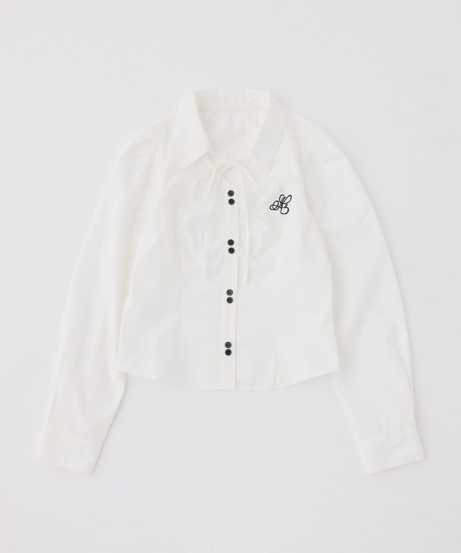 one after another NICE CLAUP(ワンアフターアナザー ナイスクラップ) 刺しゅう入りギャザーブラウス