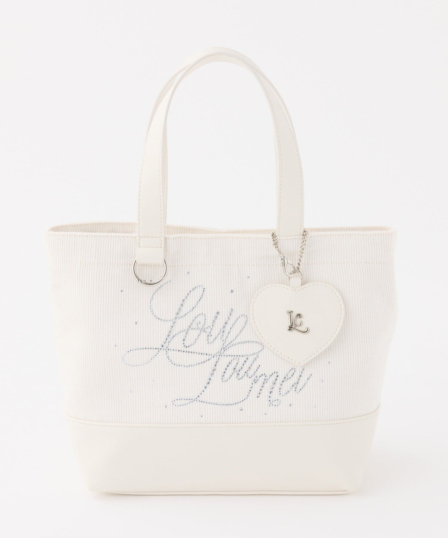 one after another NICE CLAUP(ワンアフターアナザー ナイスクラップ) 【LouLoumei】チャーム付きコーデュロイバッグ