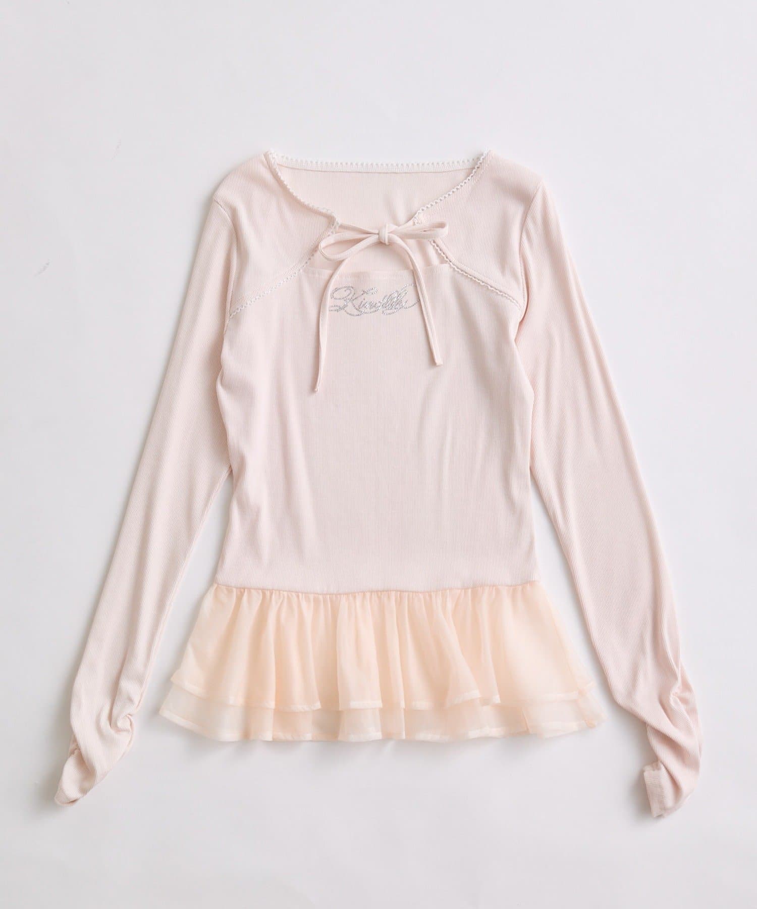 OLIVE des OLIVE(オリーブ デ オリーブ) ペプラムトップス