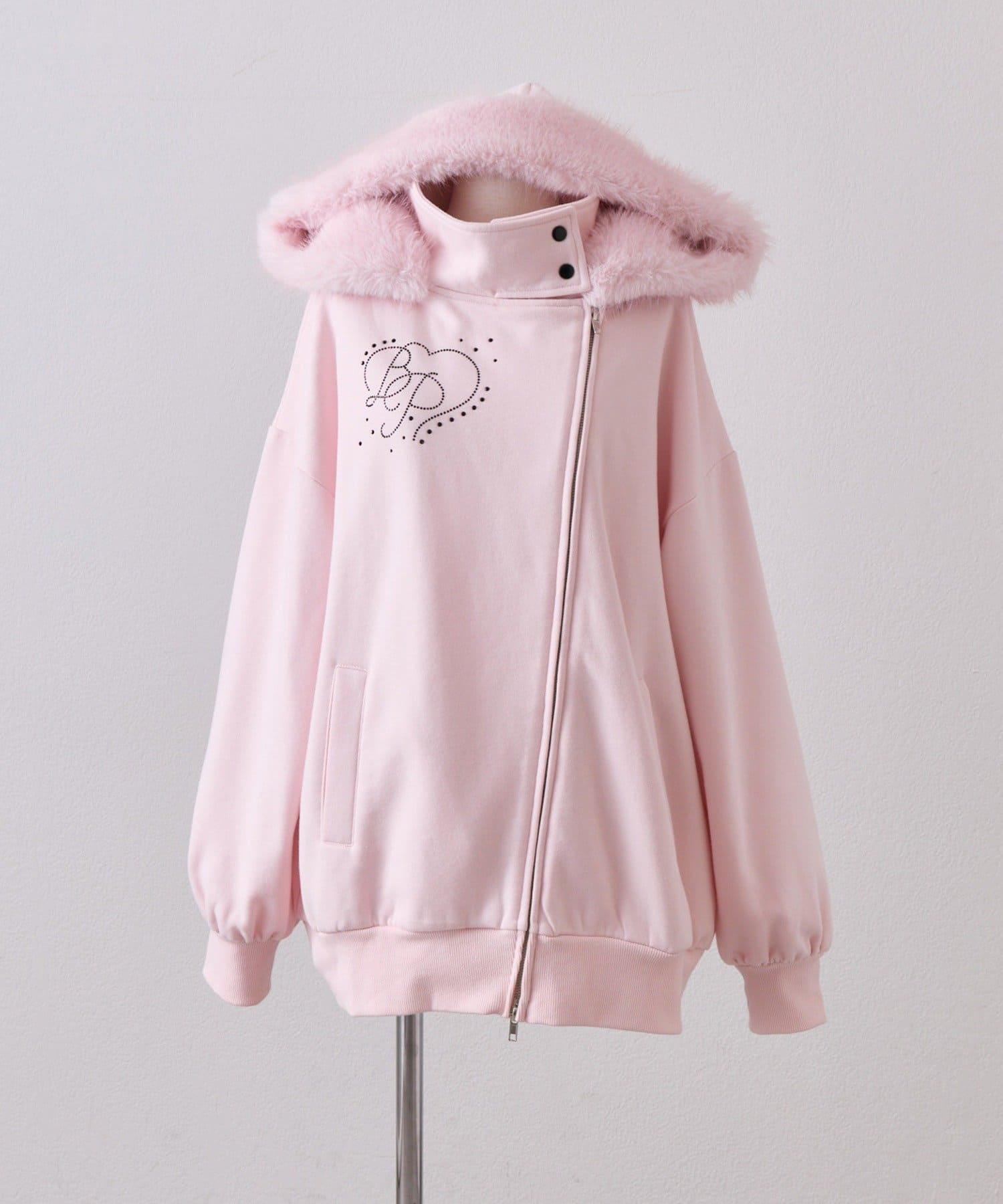 OLIVE des OLIVE(オリーブ デ オリーブ) 【EC限定カラーあり】アシメZIPパーカー