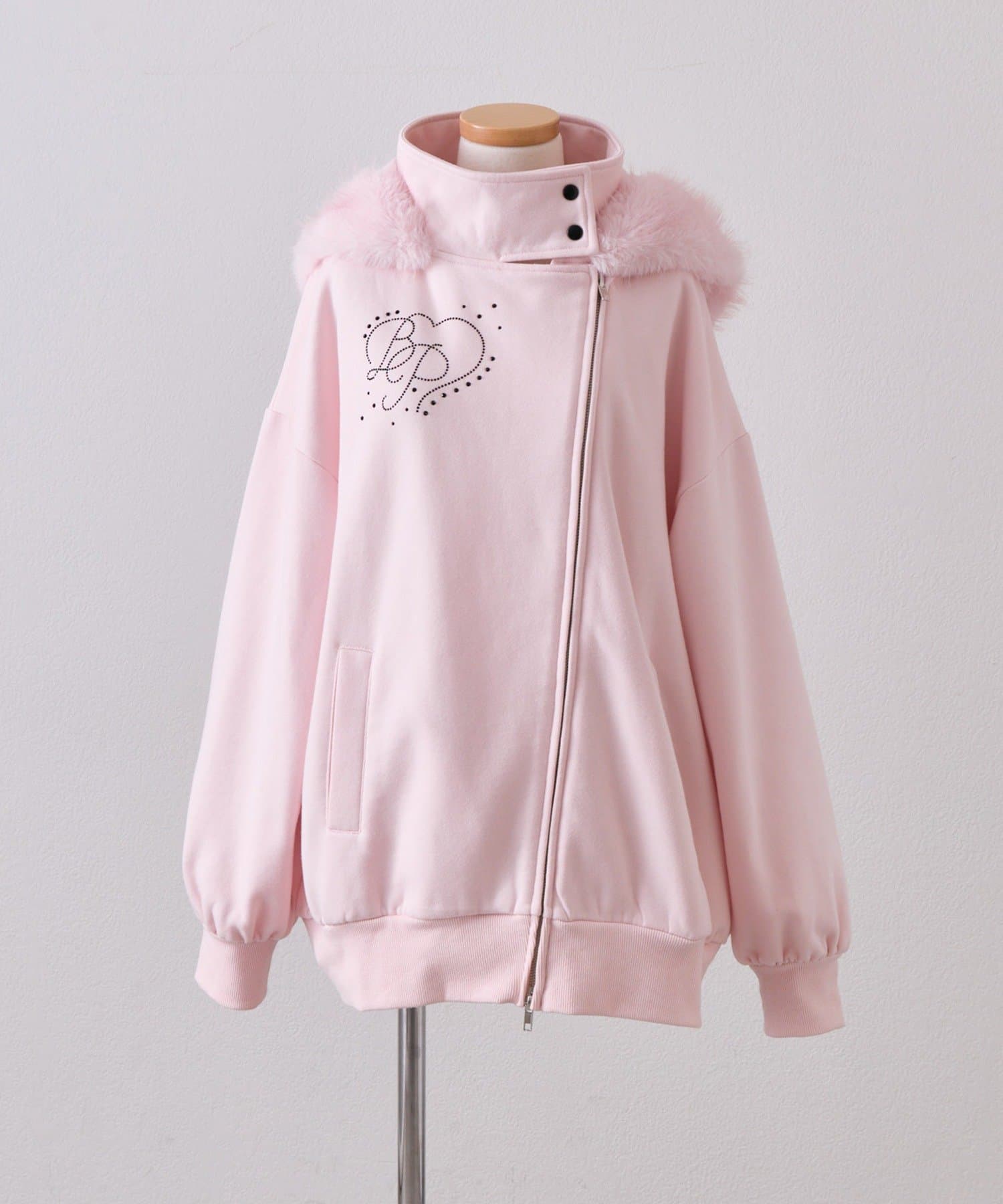 OLIVE des OLIVE(オリーブ デ オリーブ) アシメZIPパーカー