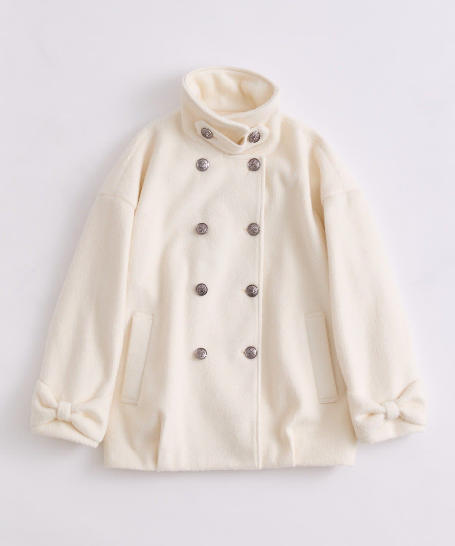 ダブルボタンシャギーコート | OLIVE des OLIVE(オリーブ デ オリーブ