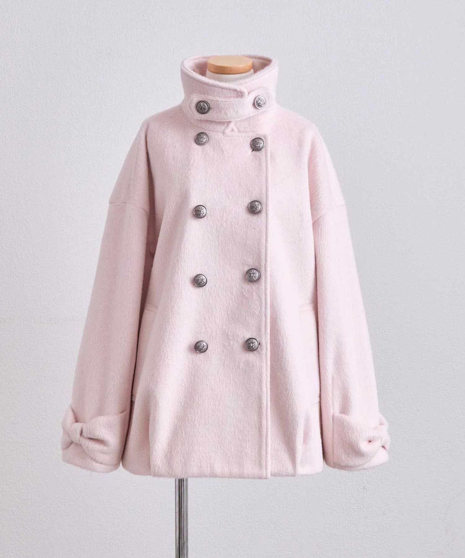 ダブルボタンシャギーコート | OLIVE des OLIVE(オリーブ デ オリーブ
