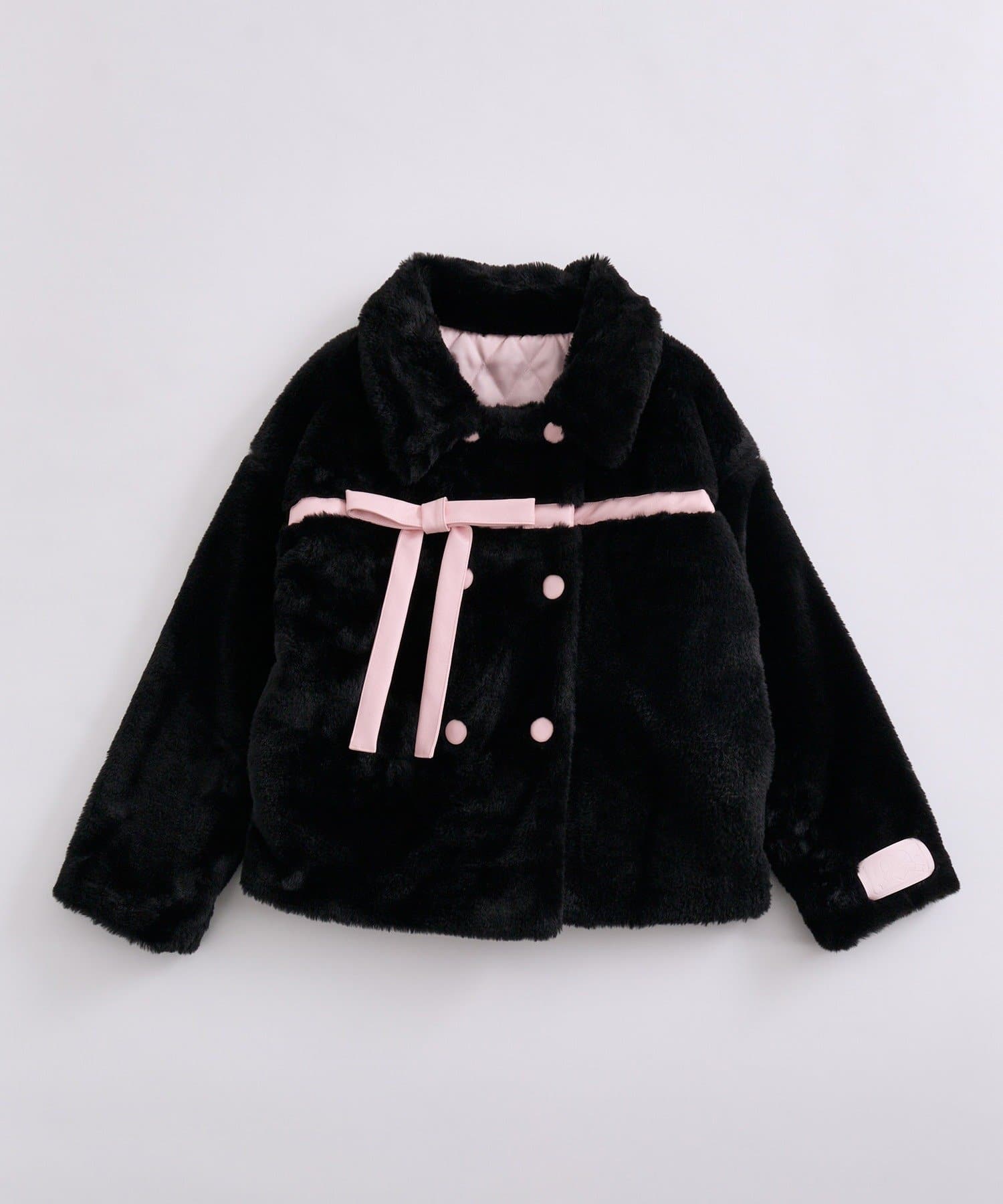 OLIVE des OLIVE(オリーブ デ オリーブ) 【インフルエンサー企画】miko ribbon fur coat