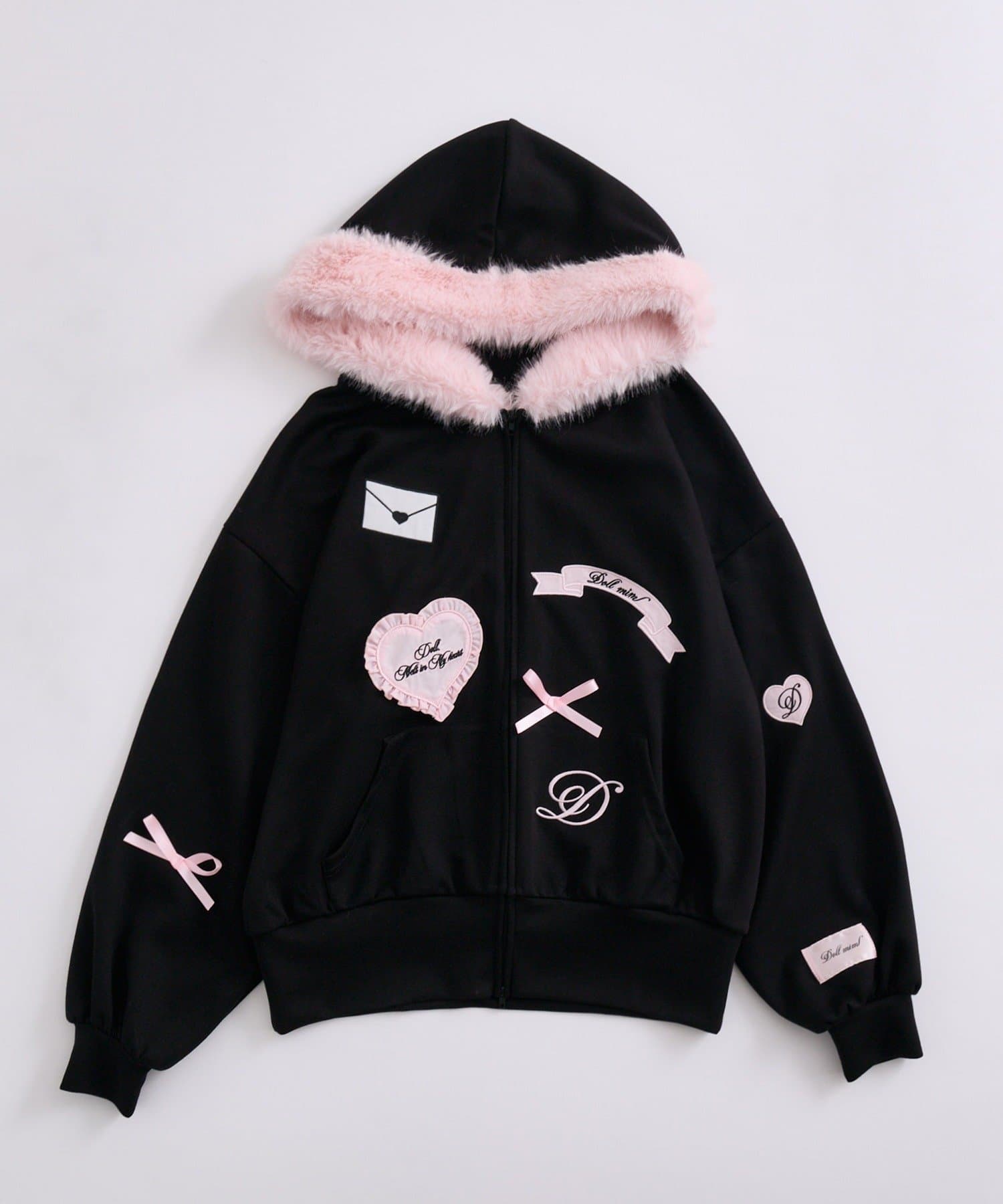 OLIVE des OLIVE(オリーブ デ オリーブ) 【インフルエンサー企画】miko patch fur hoodie