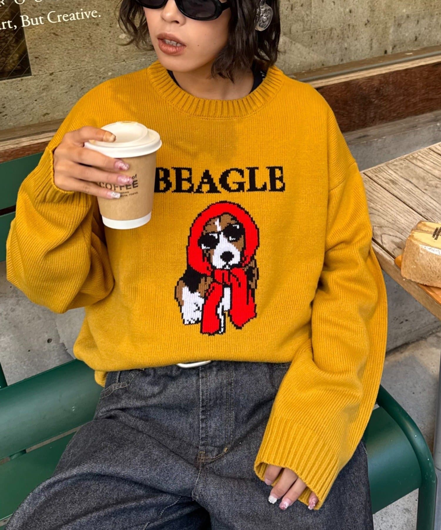 CIAOPANIC TYPY(チャオパニックティピー) 犬 ニット アソートロゴジャガードニット