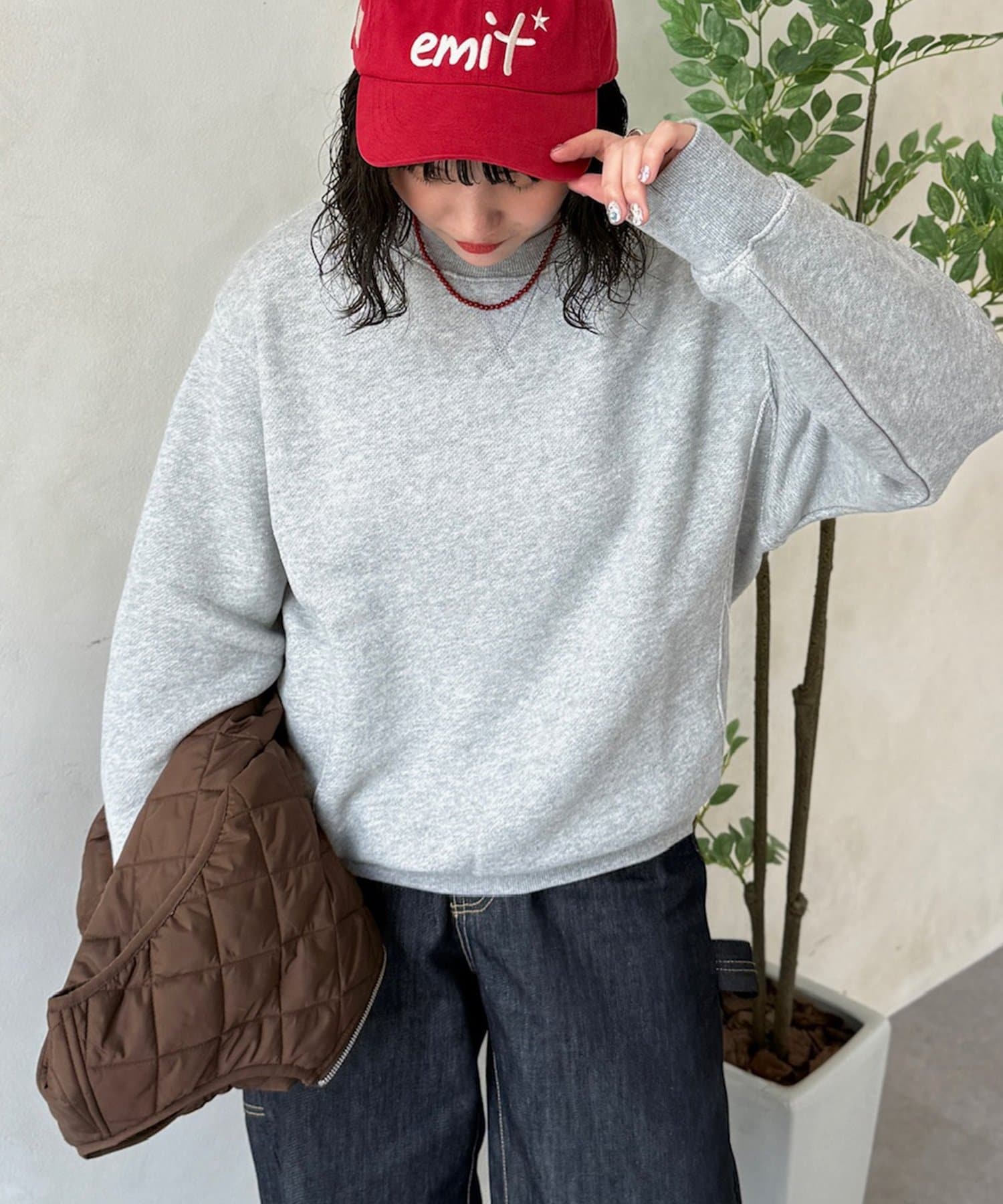 CPCM(シーピーシーエム) トンプキン編みクルーネックスウェット