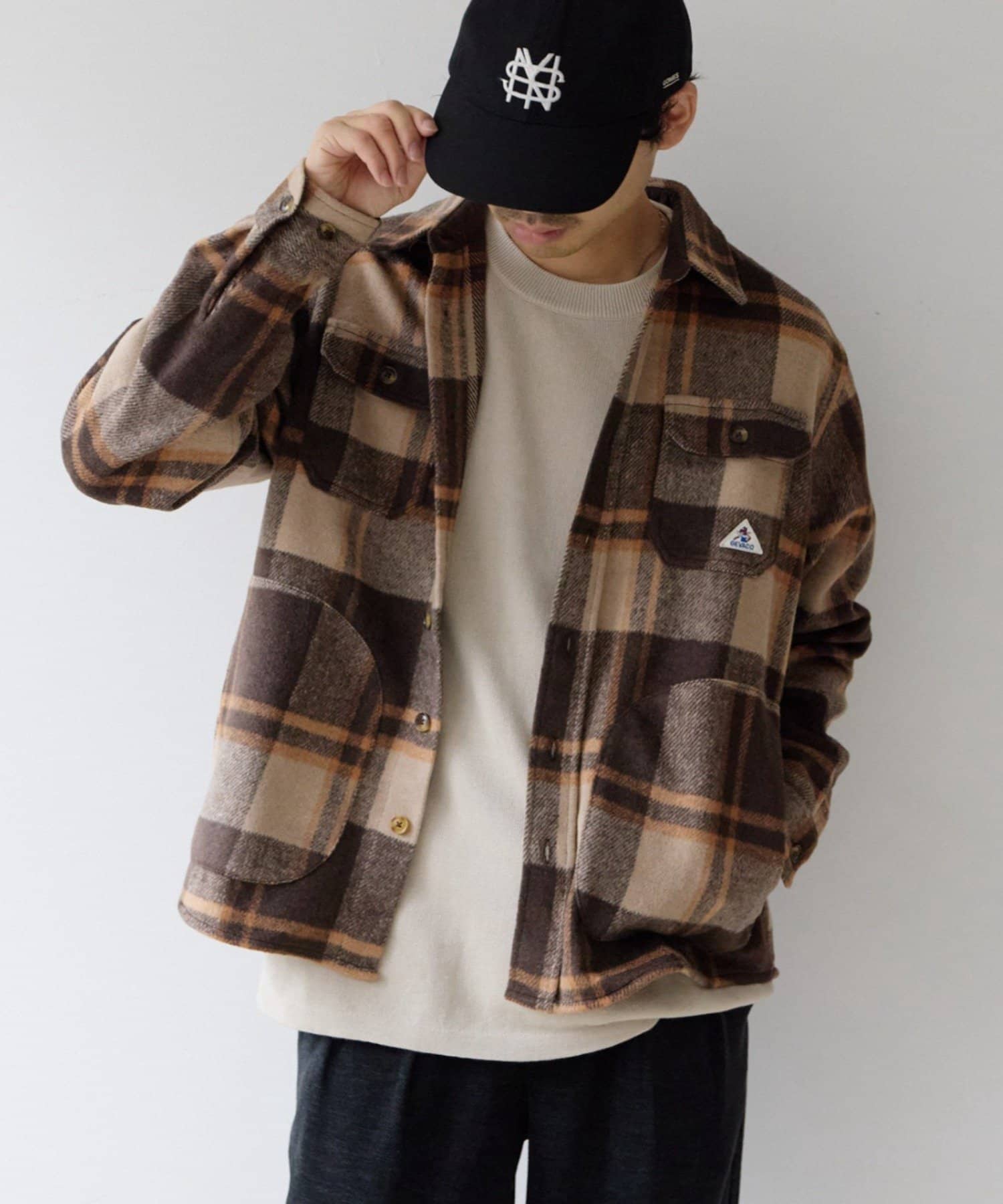 CIAOPANIC TYPY(チャオパニックティピー) 【GEVACO】モッサチェックワークシャツ
