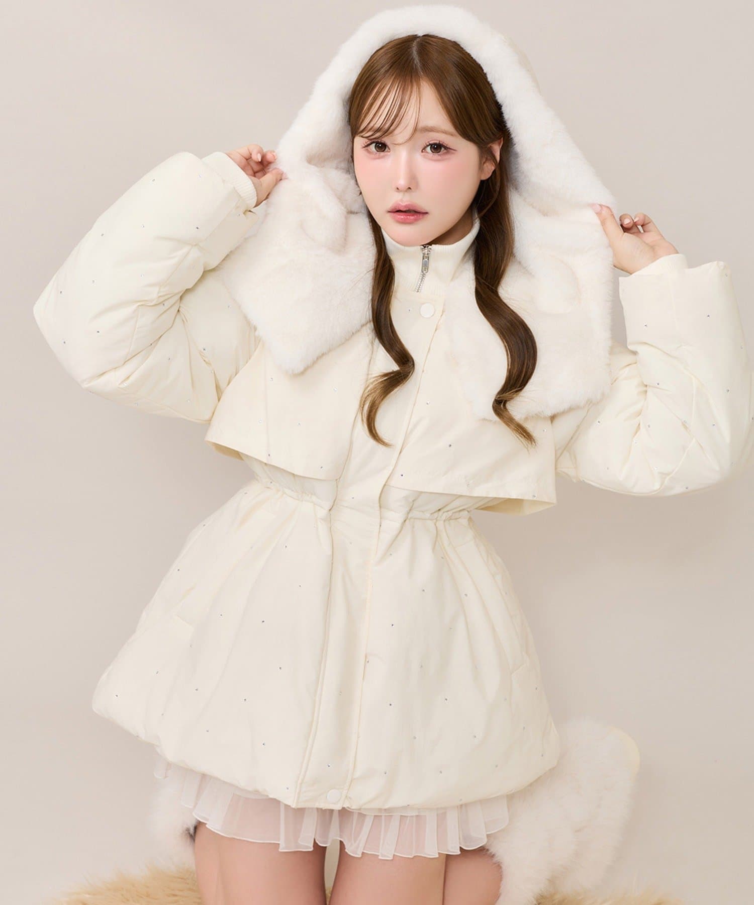 one after another NICE CLAUP(ワンアフターアナザー ナイスクラップ) 【Premium order】中綿ミドルコート