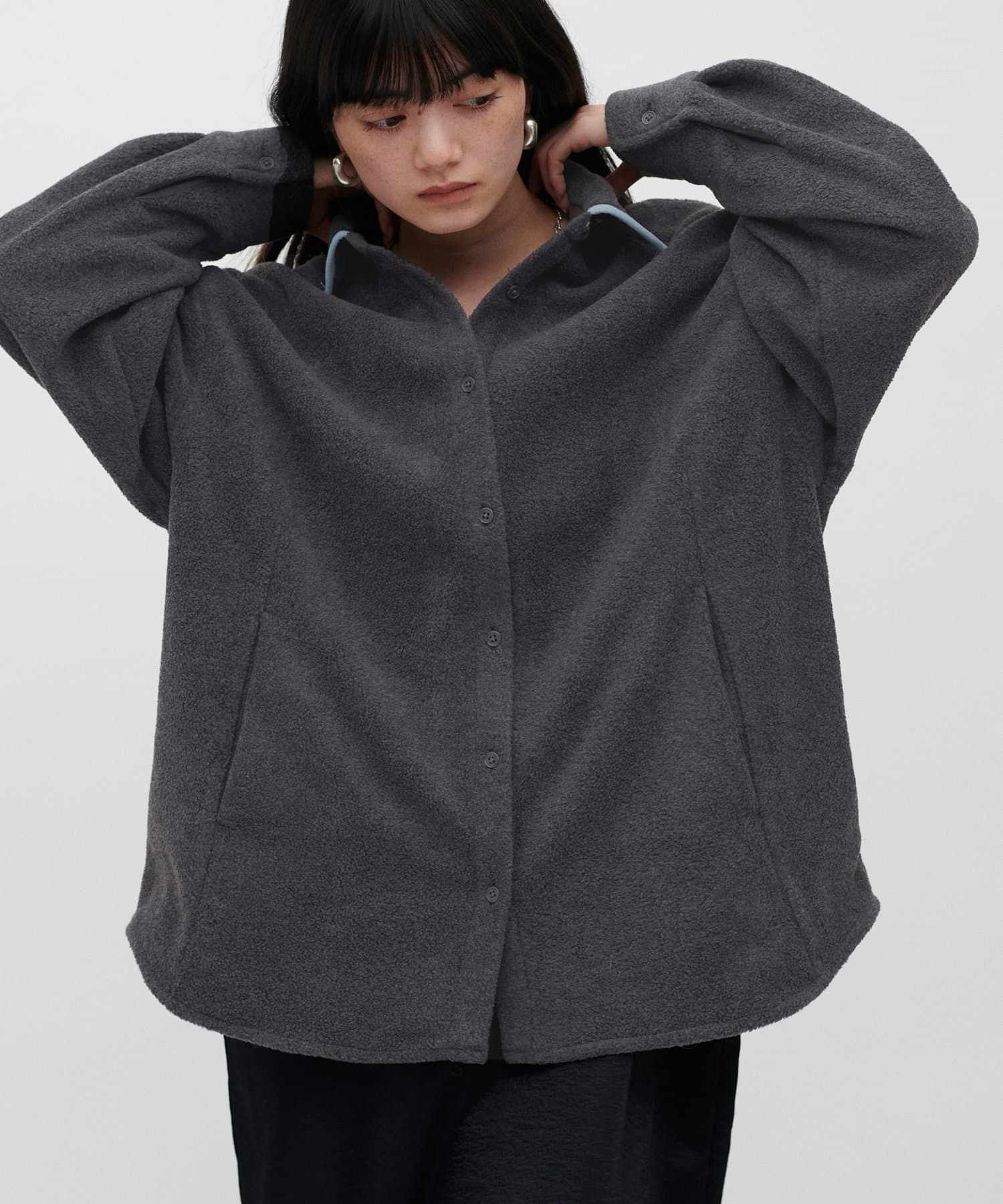 LARUTA(ラルータ) フリースパイピングシャツ