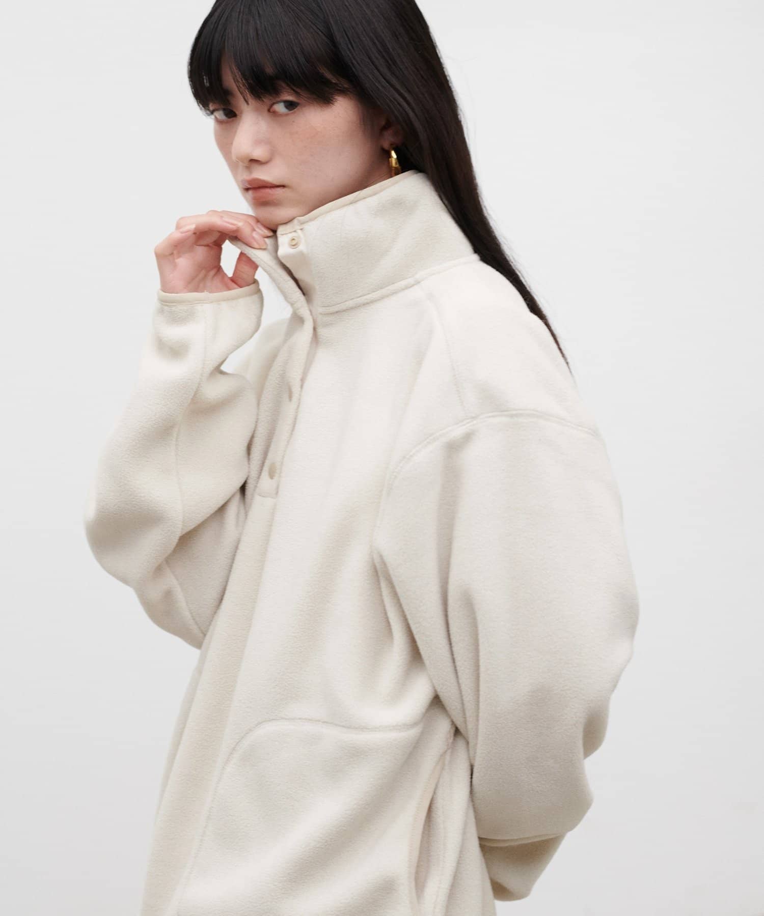 LARUTA(ラルータ) 【WEB限定】フリーススタンドプルオーバー