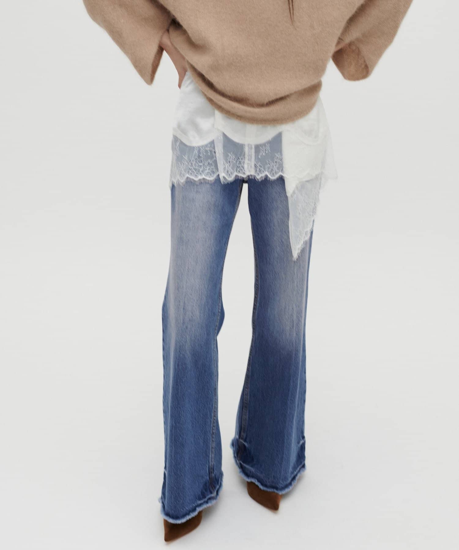 LARUTA(ラルータ) 【LARUTA】Laru flare denim