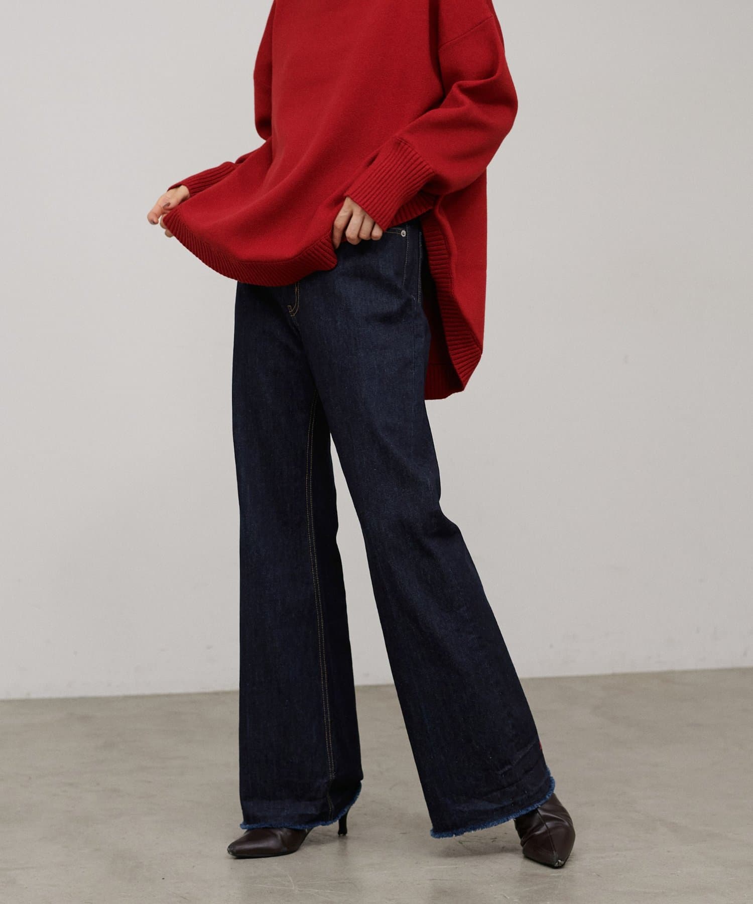 LARUTA(ラルータ) 【LARUTA】Laru flare denim