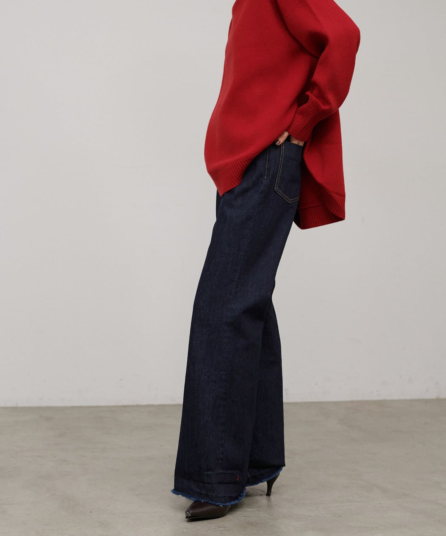LARUTA(ラルータ) 【LARUTA】Laru flare denim