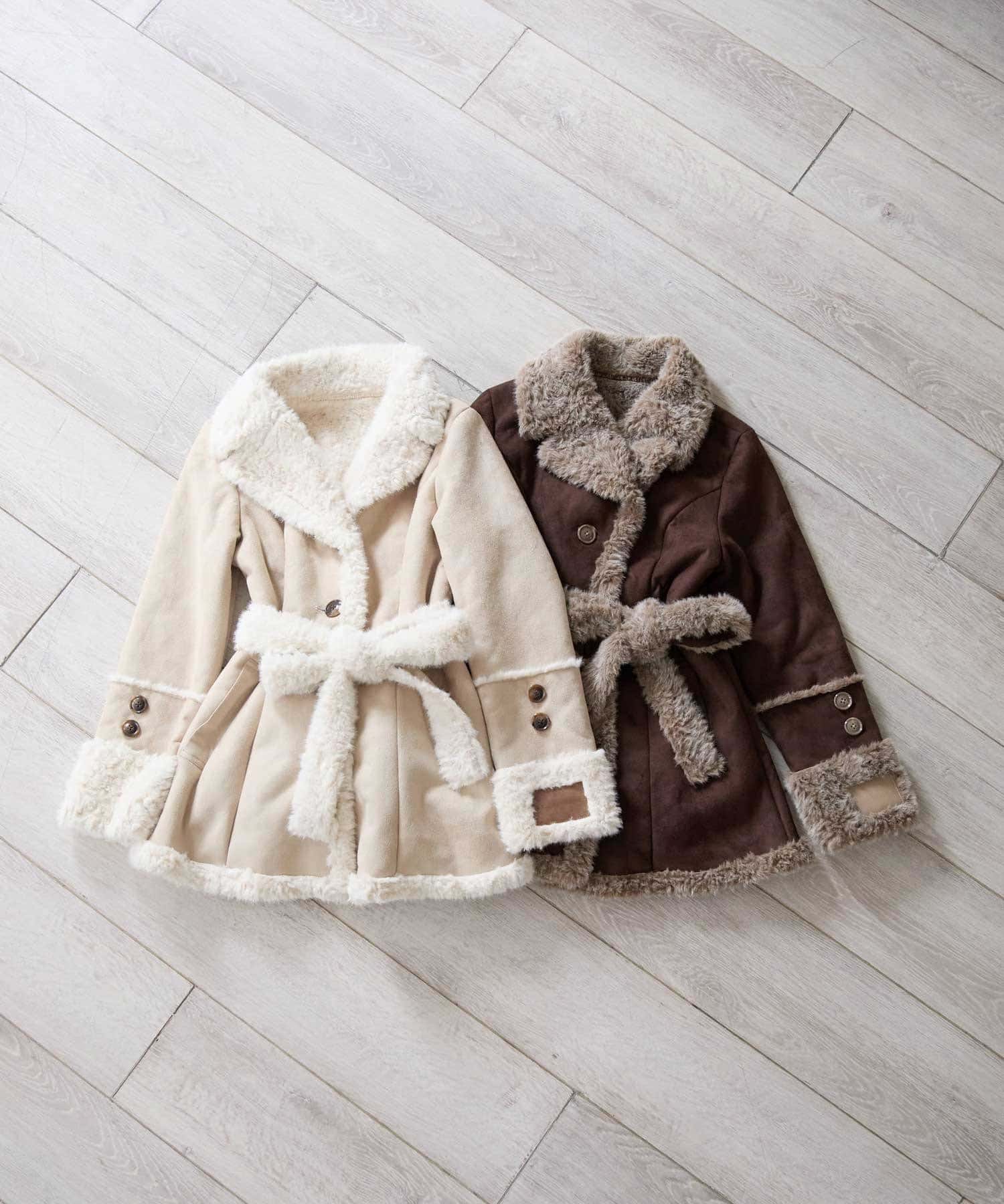 Belle Charme(ベルシャルム) Feminine Mouton Coat