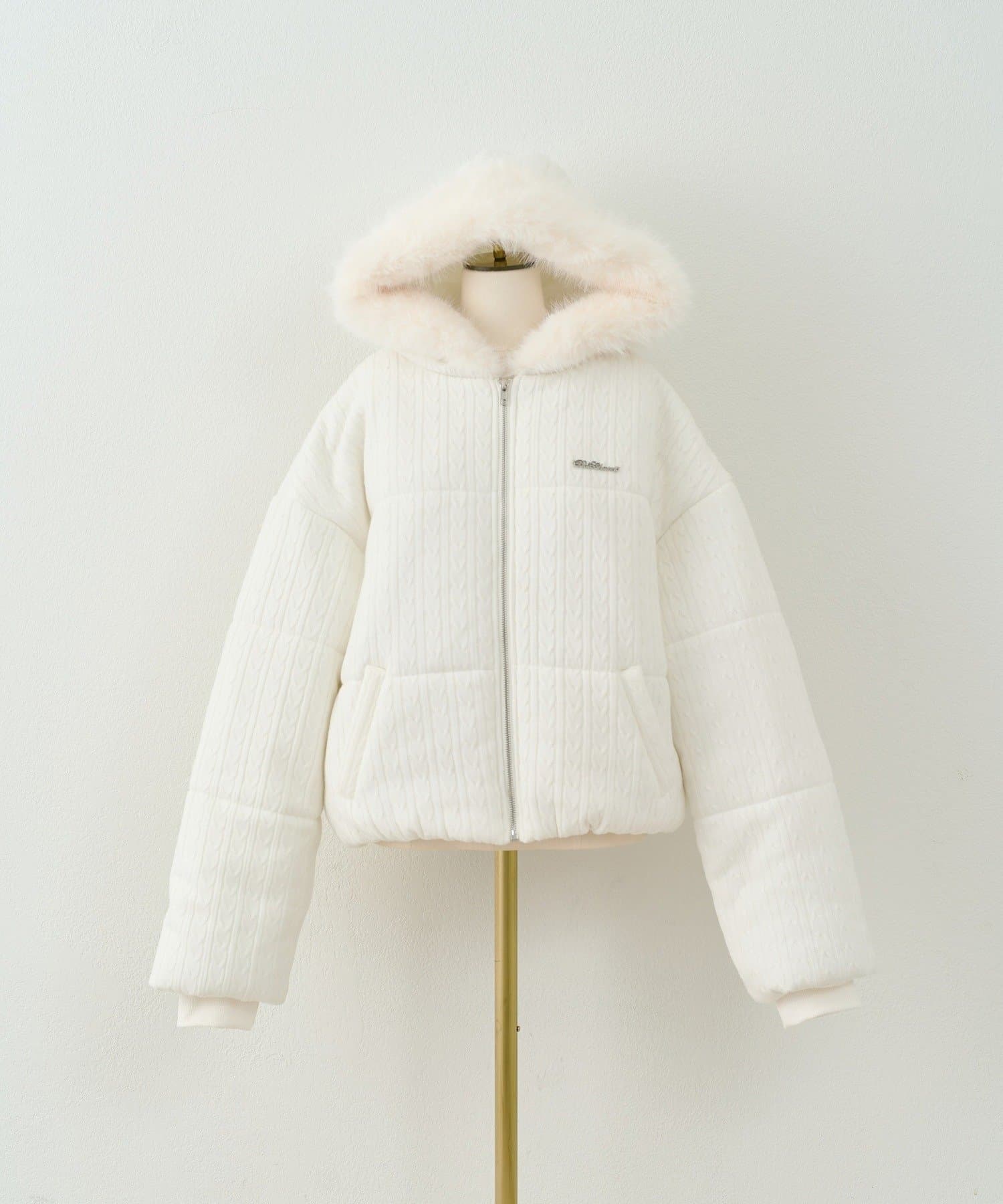 Belle Charme(ベルシャルム) Fur Hood Short Eco Down