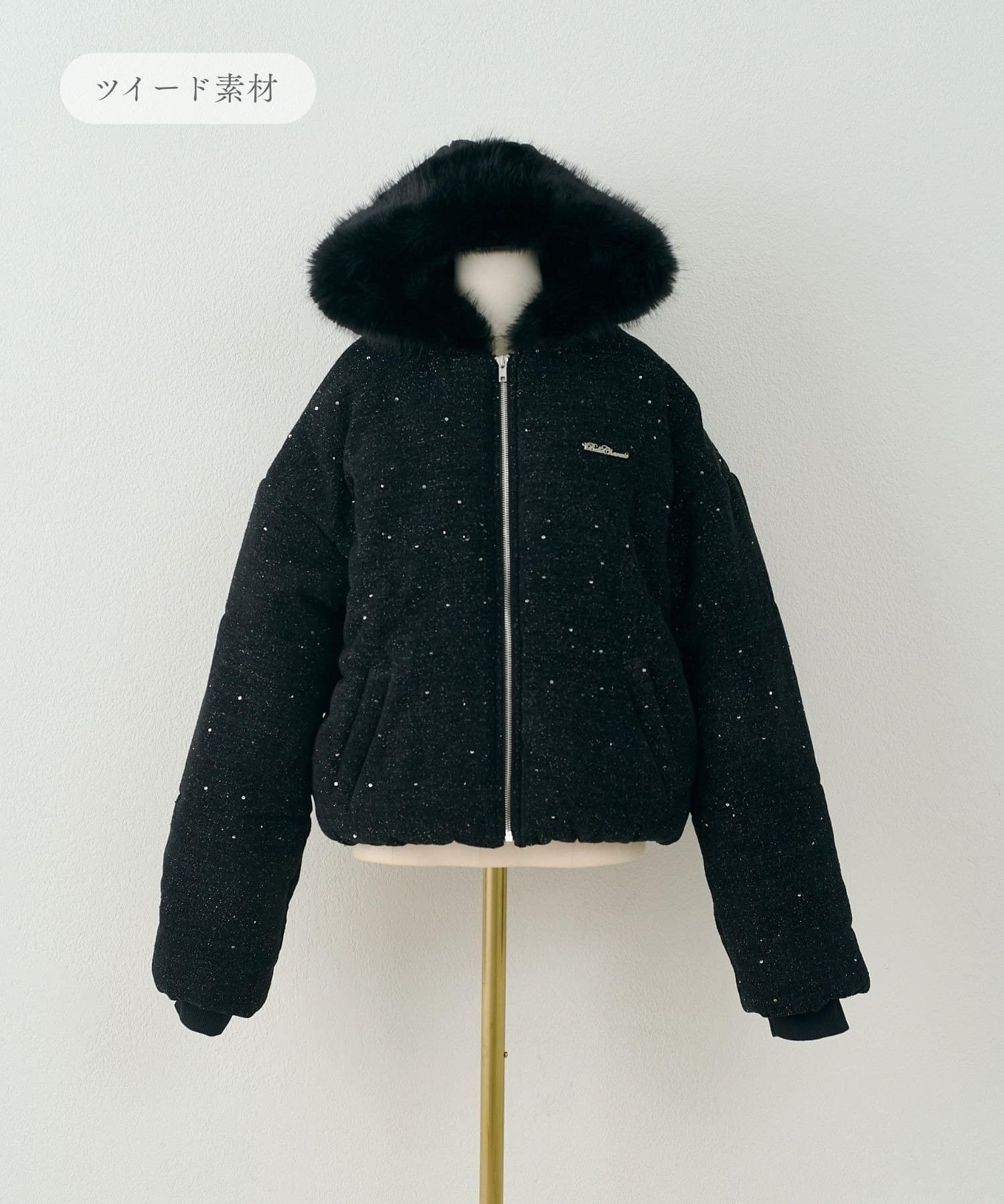 Belle Charme(ベルシャルム) Fur Hood Short Eco Down