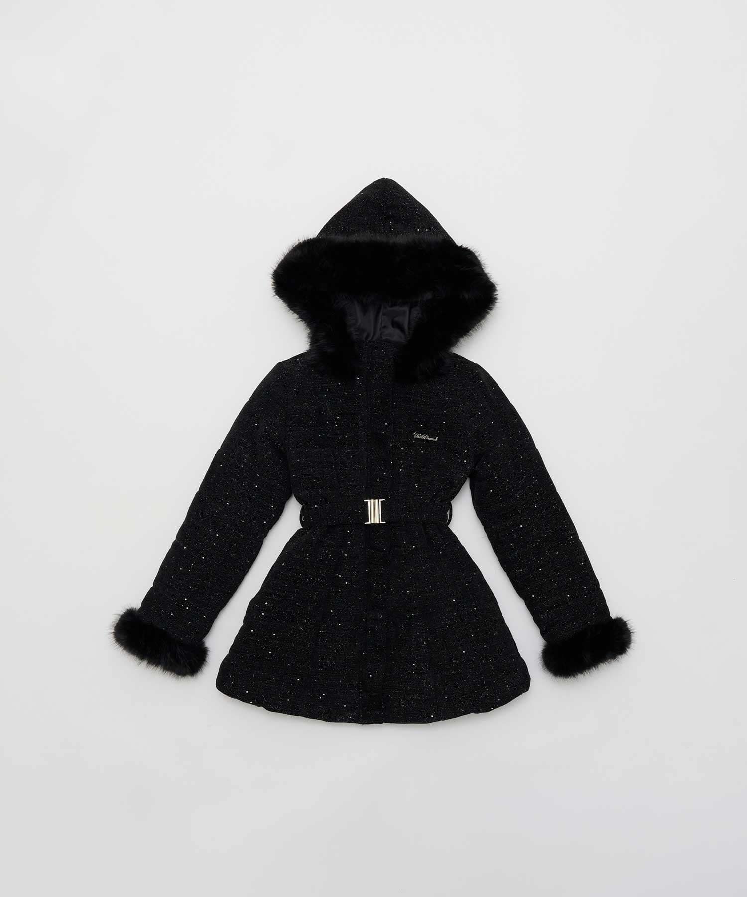 Belle Charme(ベルシャルム) Belted Fur Hood Middle Eco Down