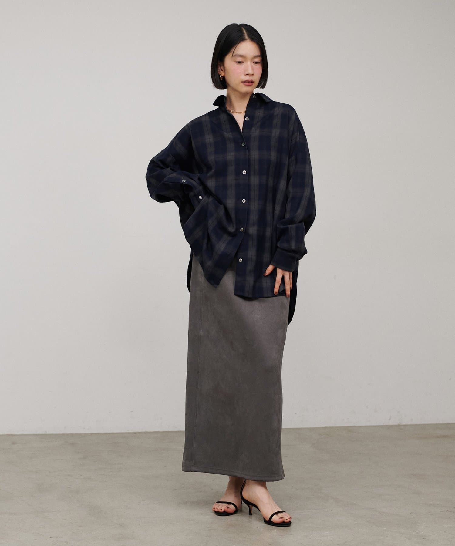 LARUTA(ラルータ) マシュマロスエードナロースカート