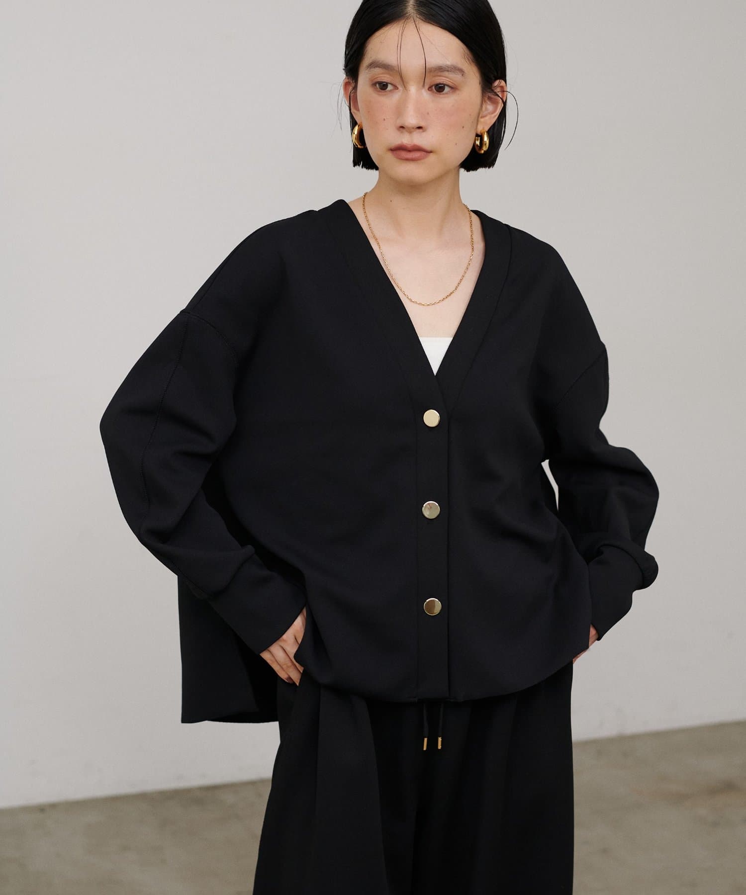 LARUTA(ラルータ) サンディカットジョーゼットカーディガン