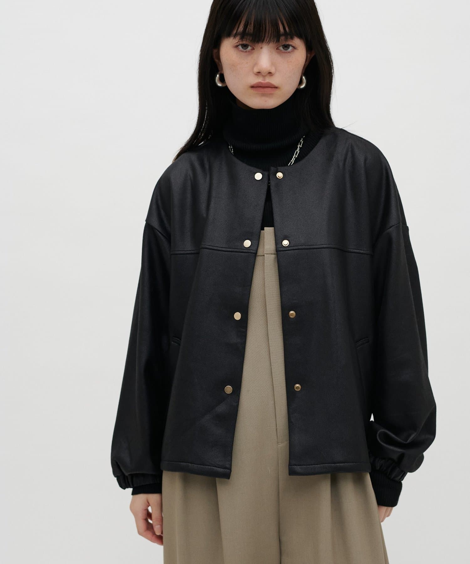 LARUTA(ラルータ) マシュマロマルチノーカラージャケット