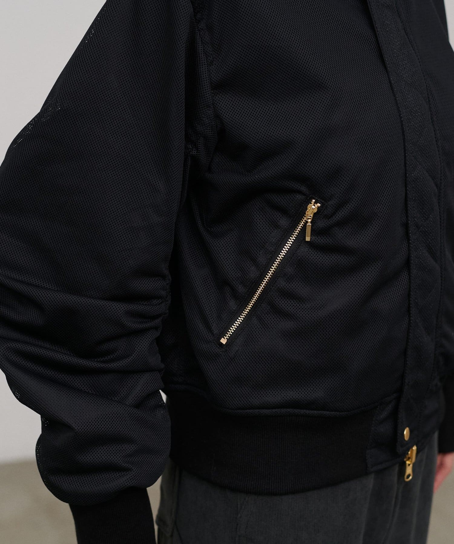 LARUTA(ラルータ) タフタ×メッシュリバーシブルMA-1