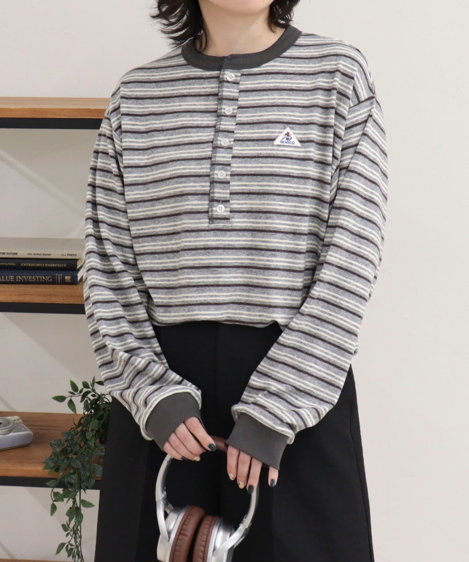 FREDY & GLOSTER(フレディ アンド グロスター) 【GEVACO/ゲバコ】リンガーヘンリーボーダーロンTシャツ