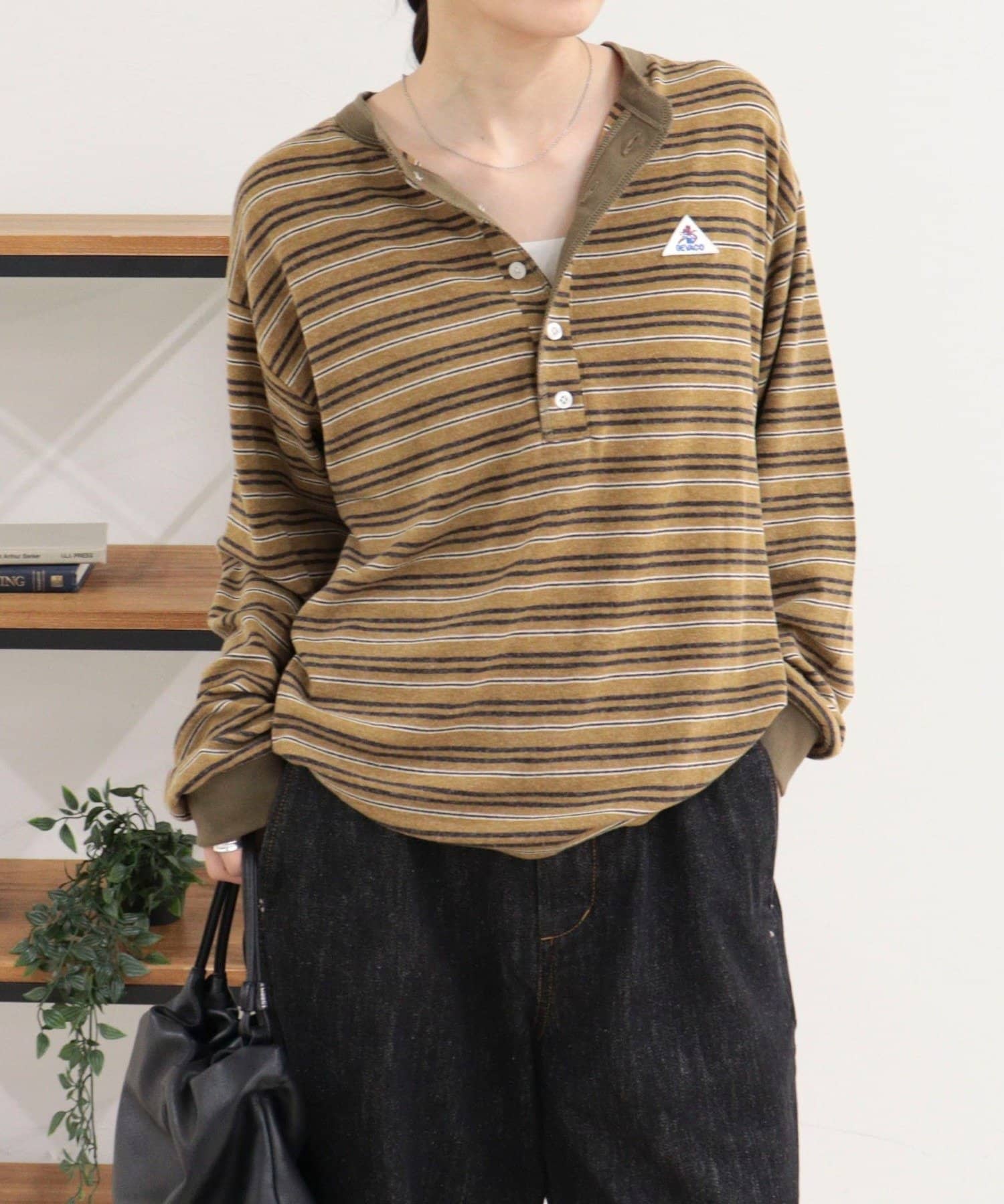 FREDY & GLOSTER(フレディ アンド グロスター) 【GEVACO/ゲバコ】リンガーヘンリーボーダーロンTシャツ