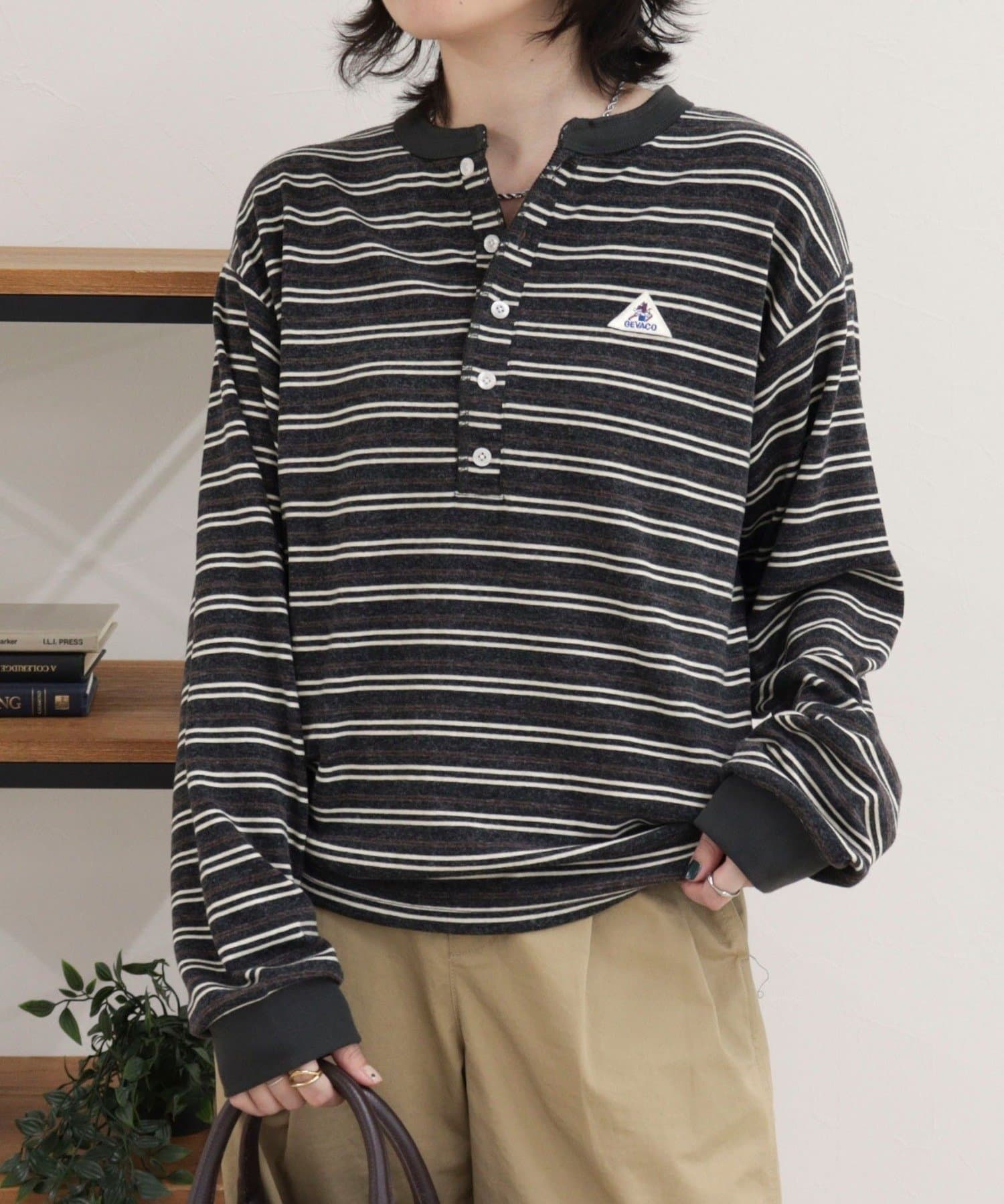 FREDY & GLOSTER(フレディ アンド グロスター) 【GEVACO/ゲバコ】リンガーヘンリーボーダーロンTシャツ