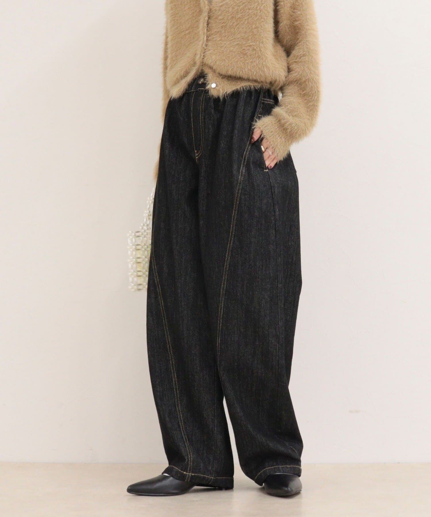 FREDY & GLOSTER(フレディ アンド グロスター) 切替デニムイージーパンツ