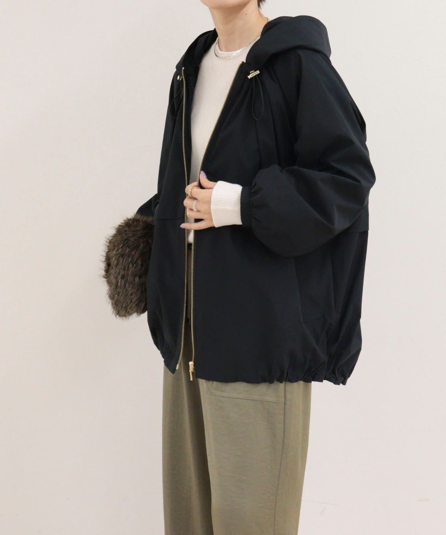 FREDY & GLOSTER(フレディ アンド グロスター) ストレッチタフタブルゾン
