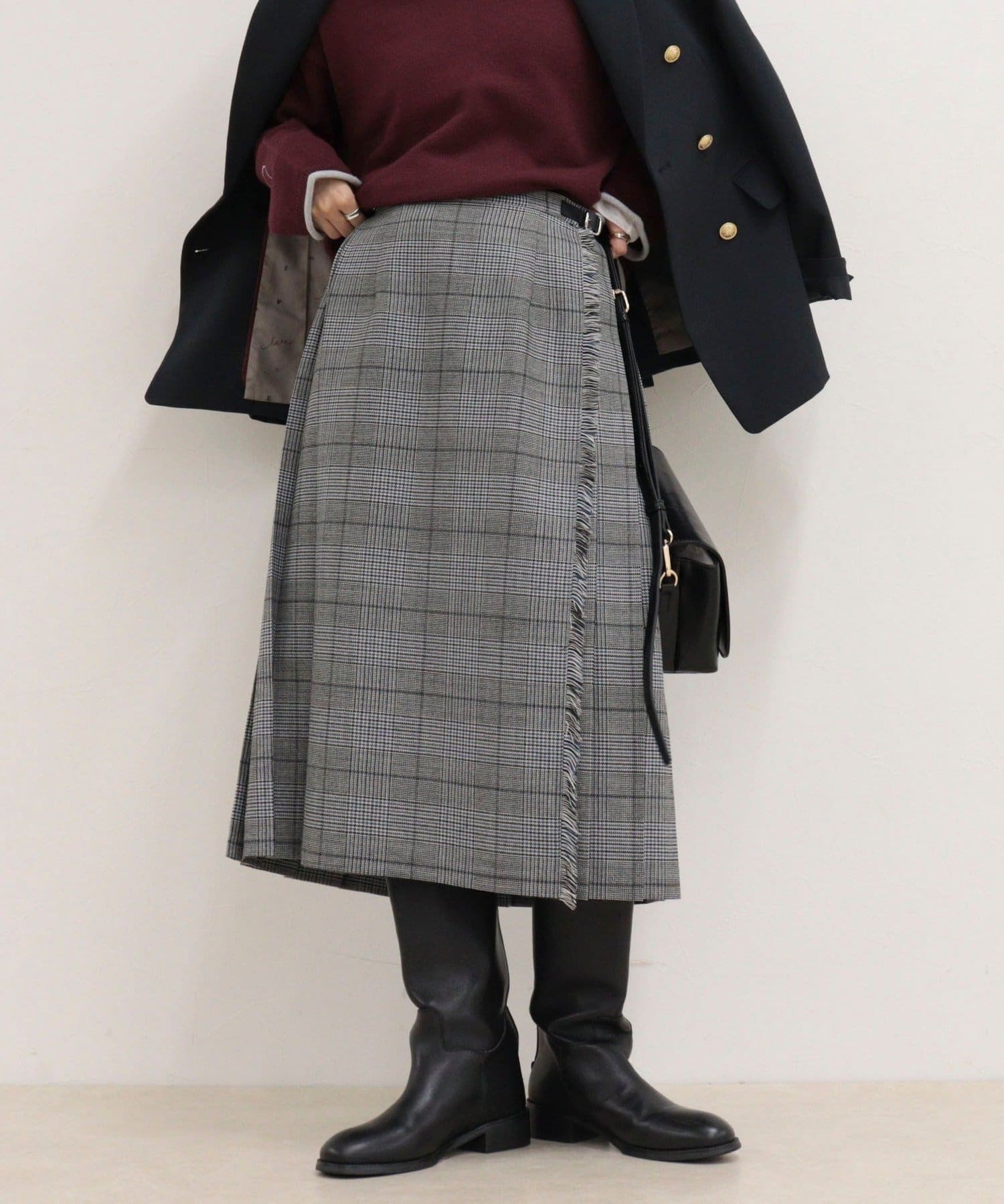 FREDY & GLOSTER(フレディ アンド グロスター) 【Oneil of Dublin】checked midi skirt