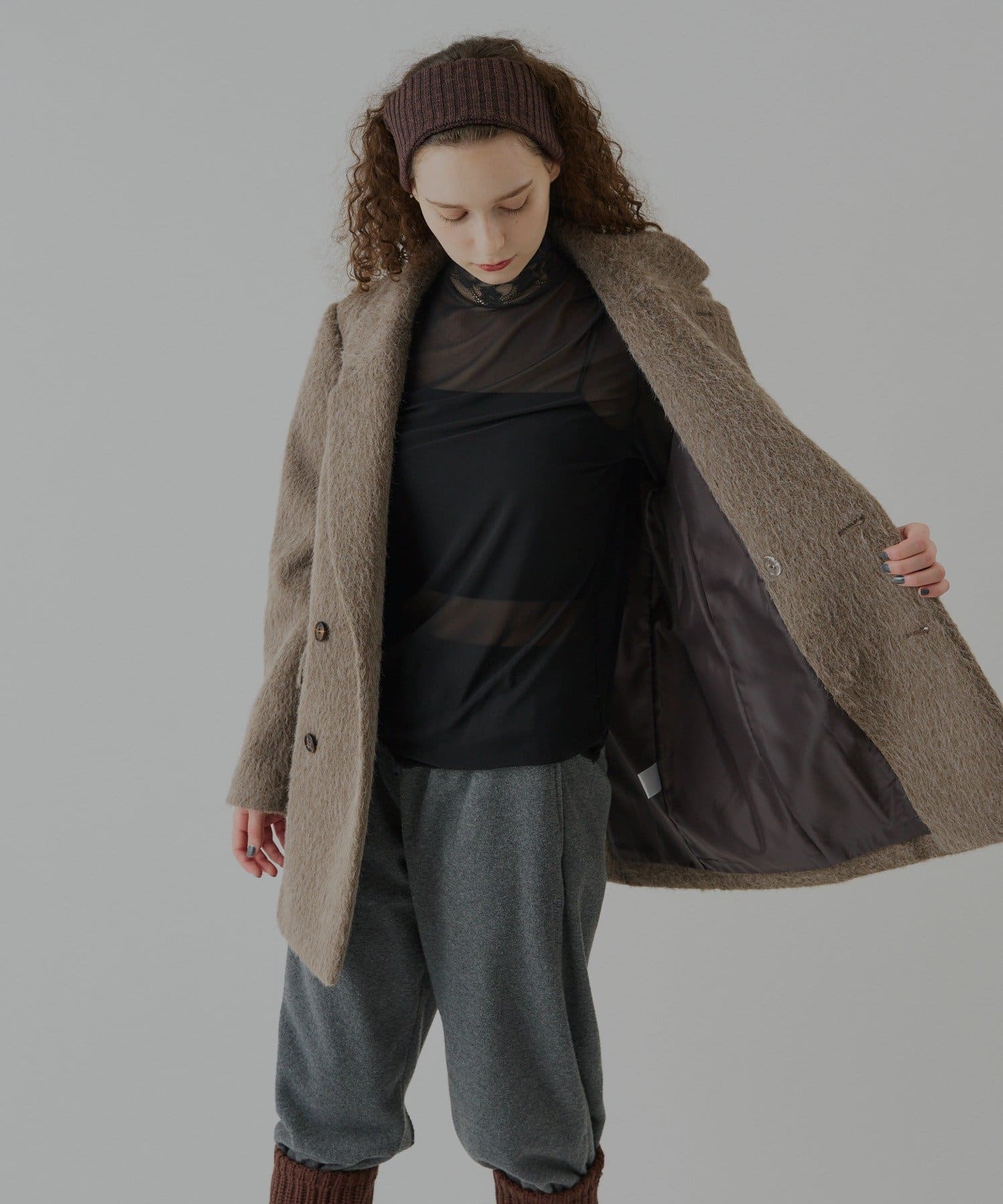 Kastane(カスタネ) 【UNISEX】ループパイルフリースイージーパンツ