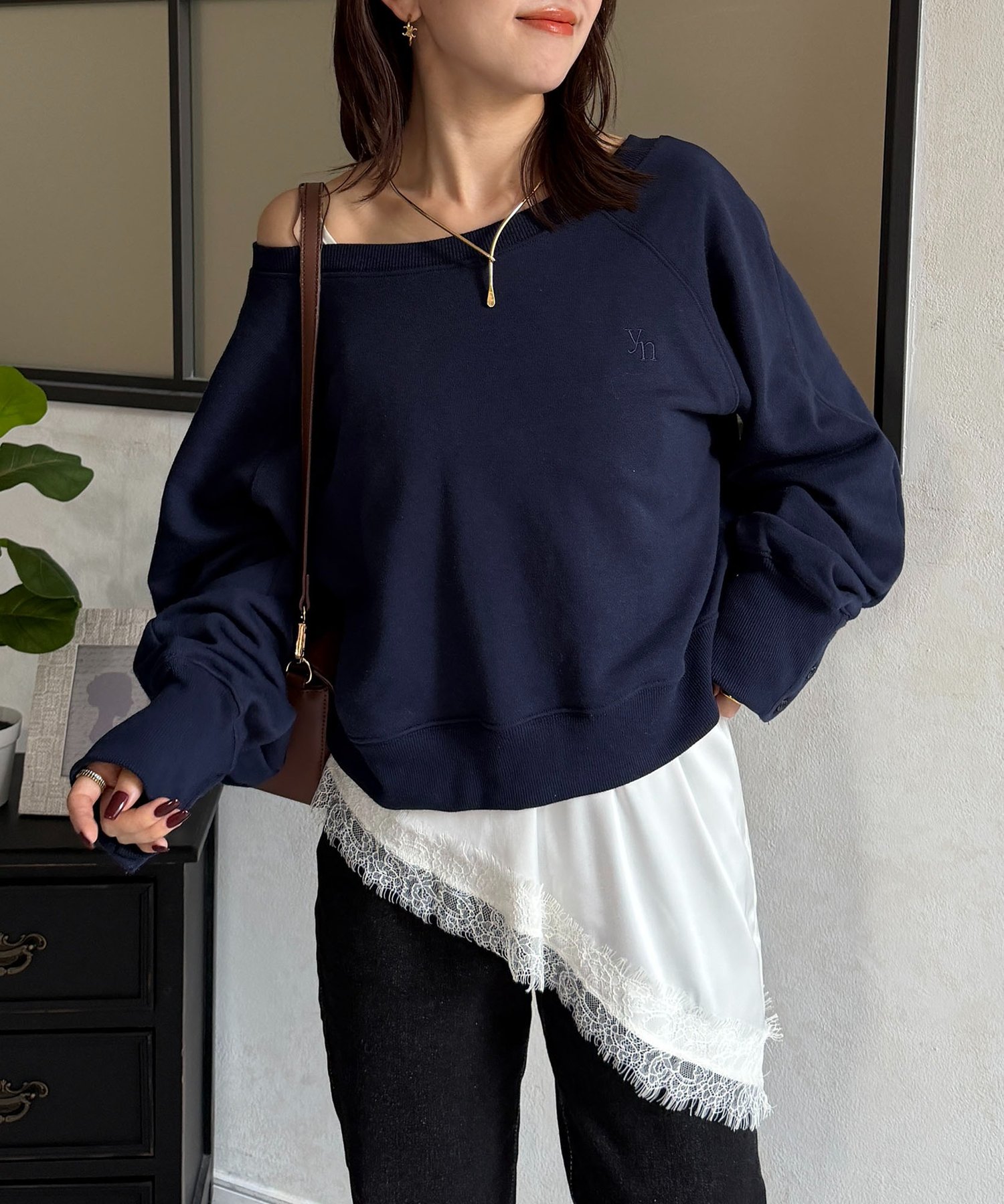 Thevon.(ゼヴォン) 【セット割対象】袖ボリュームロゴスウェット