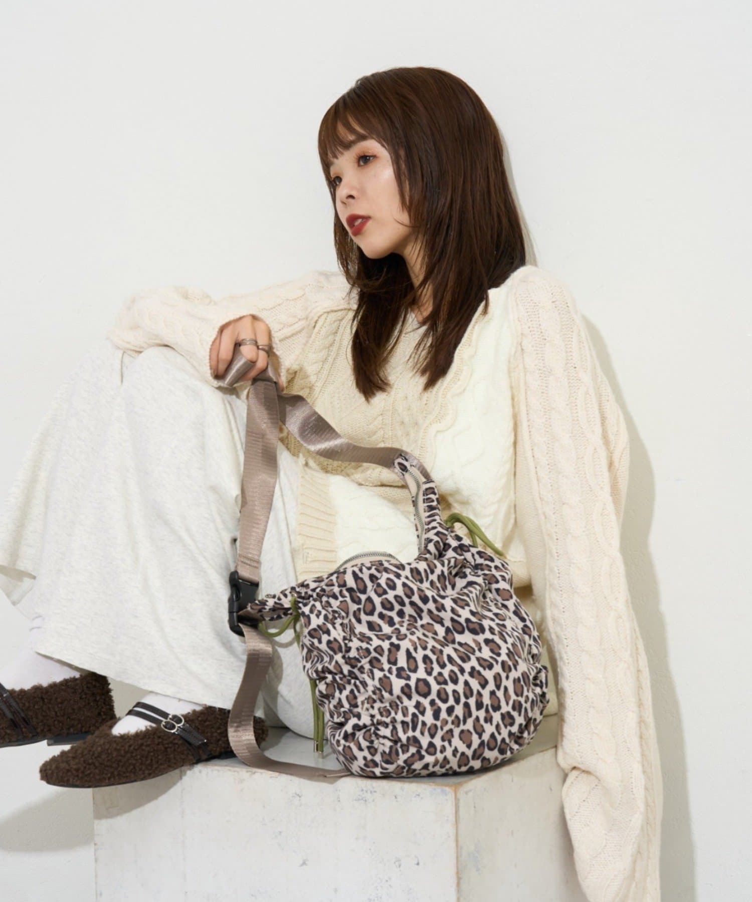 CIAOPANIC TYPY(チャオパニックティピー) 【KAIRI企画】コードデザイン2WAYギャザーショルダーBAG