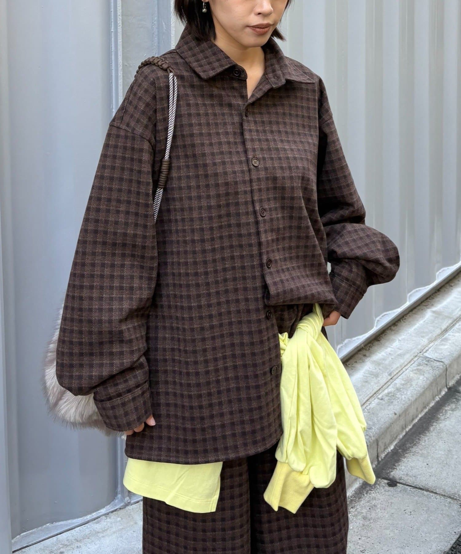 CIAOPANIC TYPY(チャオパニックティピー) 【UNISEX】カットメルトンチェックシャツジャケット