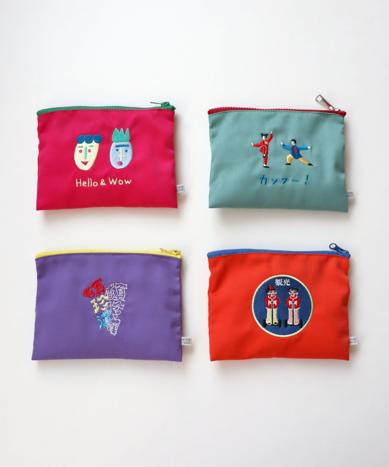 BIRTHDAY BAR(バースデイバー) コミカル刺繍ポーチ