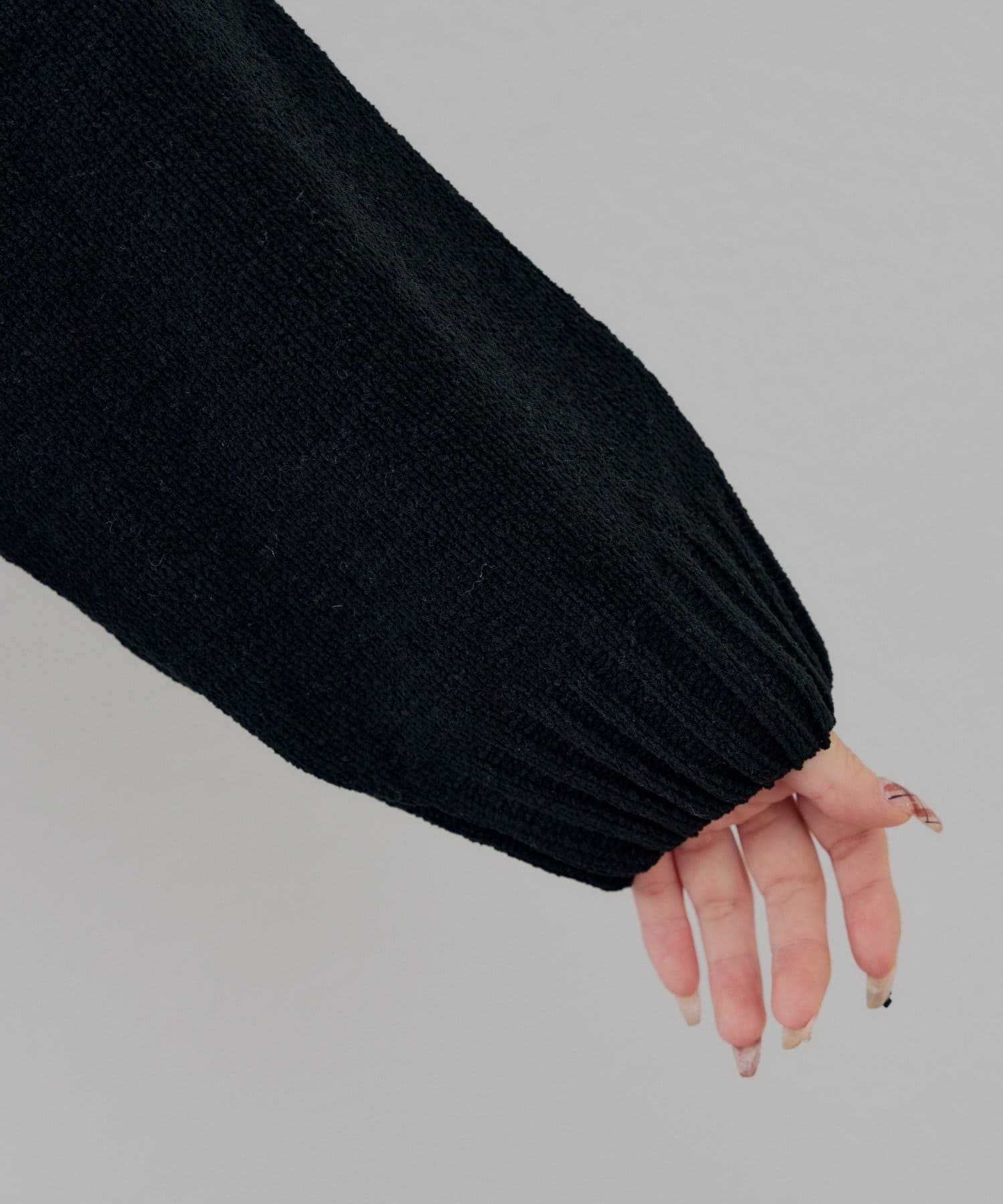 NICE CLAUP / OLIVE des OLIVE OUTLET(ナイスクラップ  / オリーブ デ オリーブ アウトレット) 【continuer】バックロゴモールニット