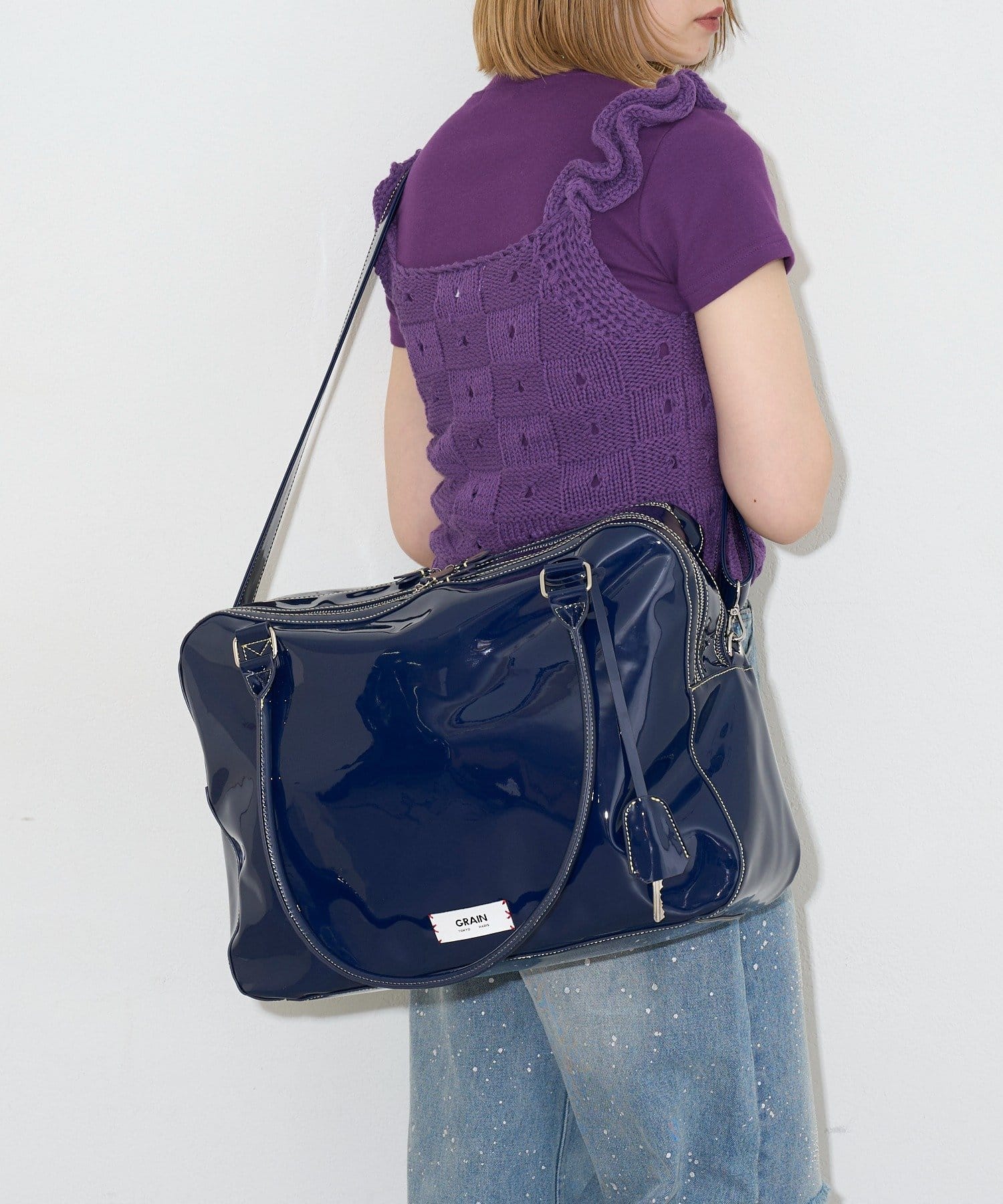 Ciaopanic】【GRAIN】2wayエナメルBIGバッグ | OUTLET(アウトレット