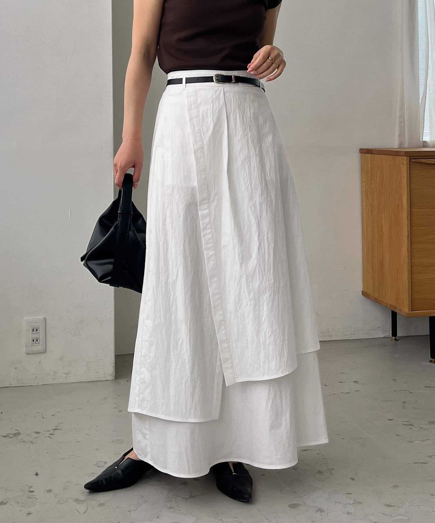 CAPRICIEUX LE'MAGE】ベルトSETレイヤードスカート | OUTLET