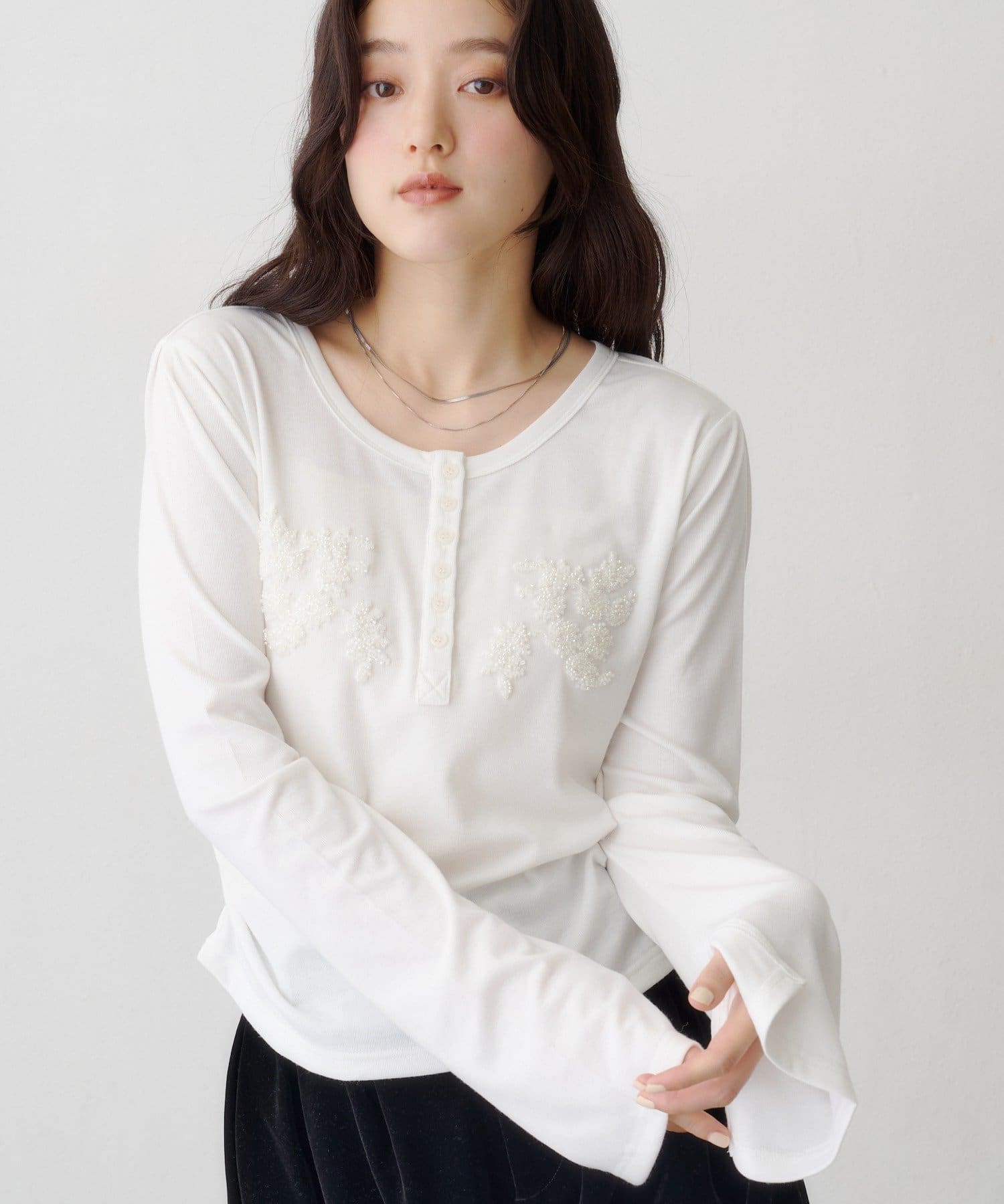 Kastane(カスタネ) 【10.15(木)11:00発売】ヘンリービーズロンTEE