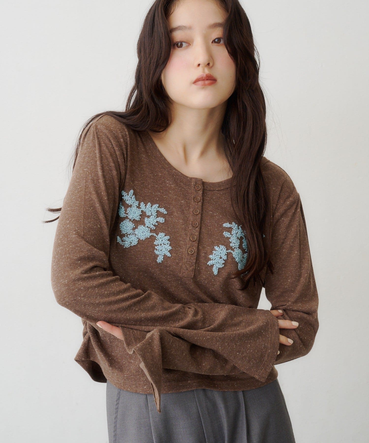 Kastane(カスタネ) 【10.15(木)11:00発売】ヘンリービーズロンTEE