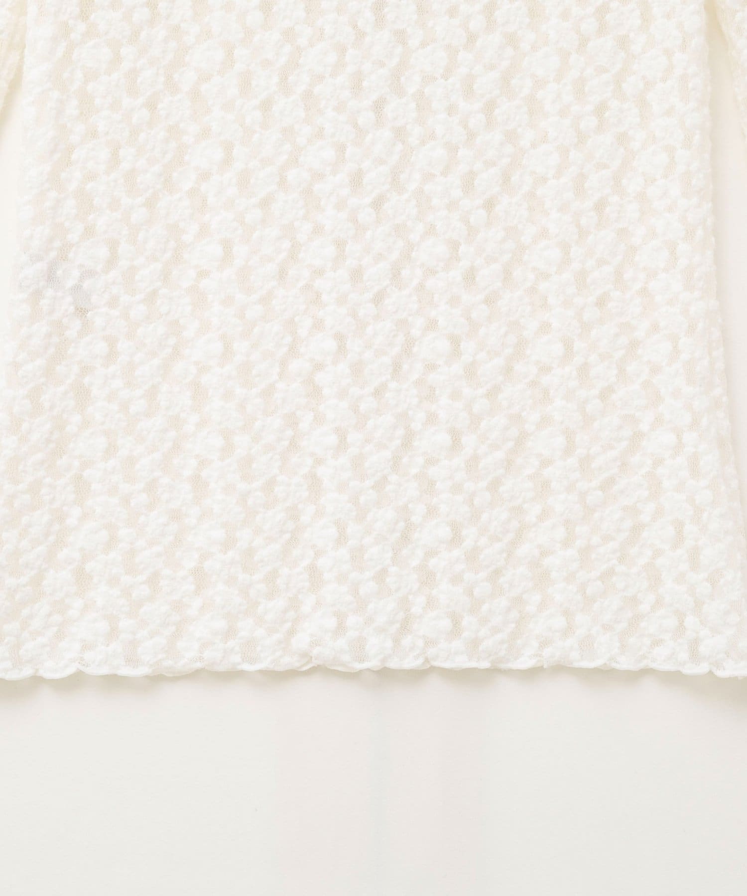 NOLLEY'S(ノーリーズ) ウォッシャブル起毛ストレッチレースロンT