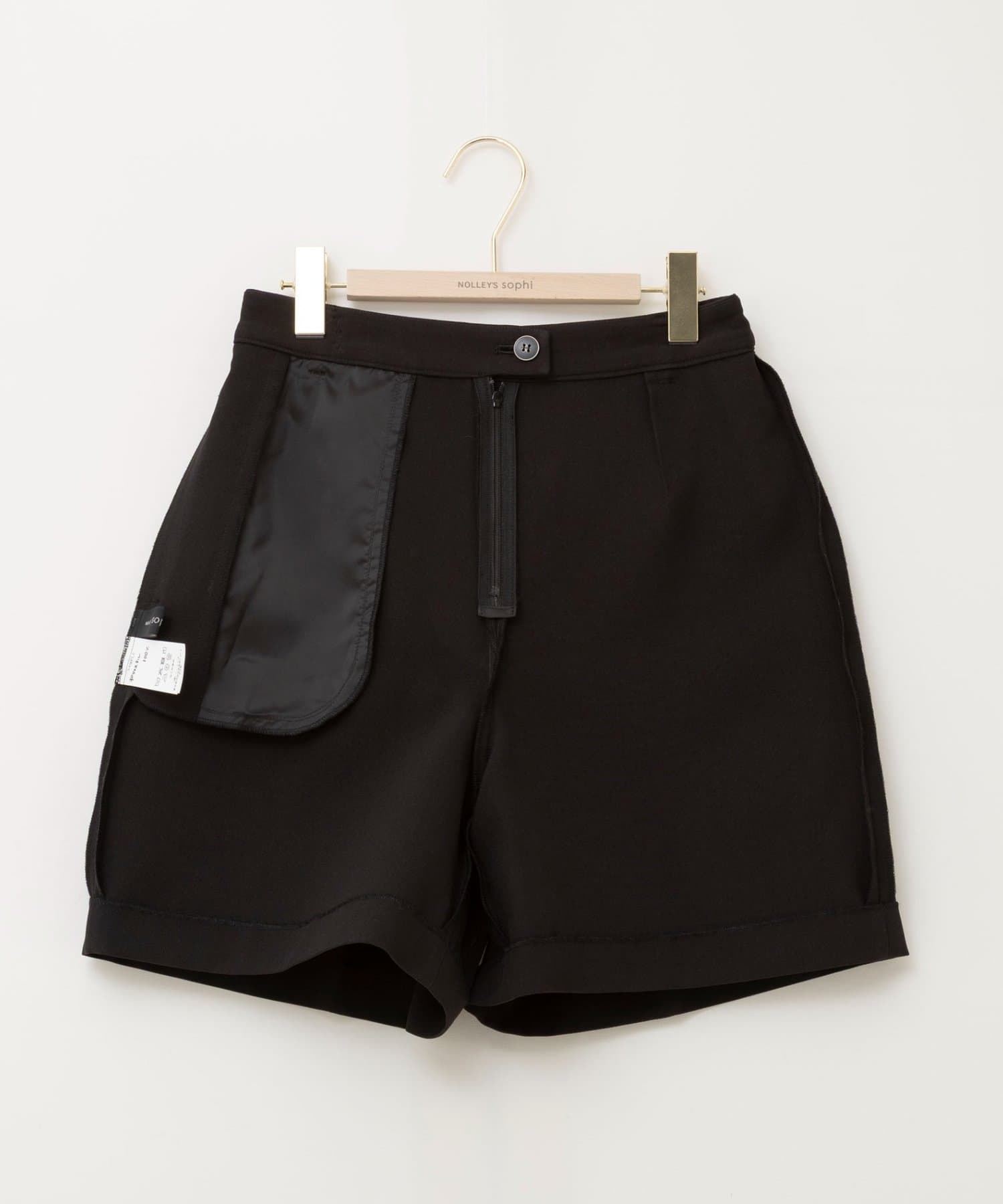 NOLLEY'S(ノーリーズ) ウォッシャブルダブルクロススカート風ショートパンツ