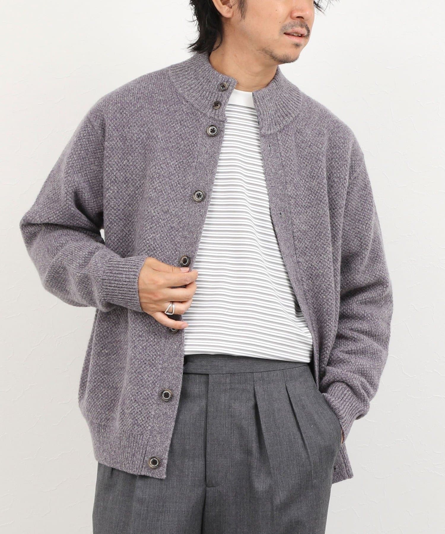 NOLLEY'S(ノーリーズ) カノコスタンドカーディガン 26AW