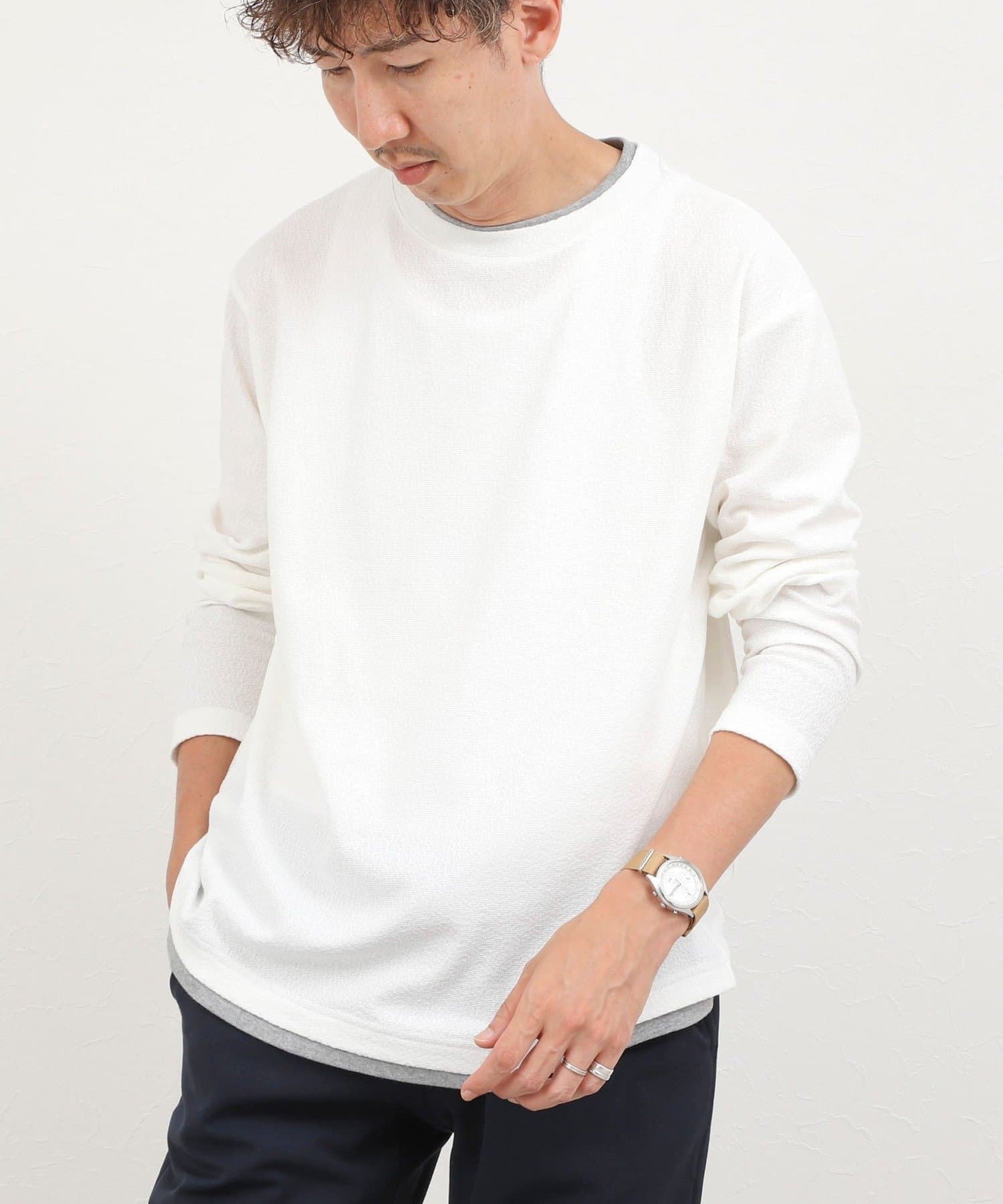 リンクスダブルカラー LS Tee 26AW | NOLLEY'S(ノーリーズ)メンズ